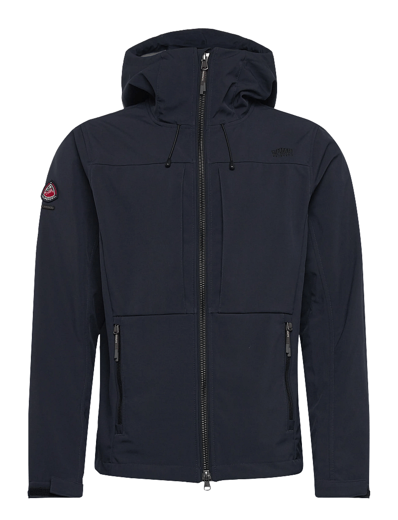 Superdry - HOODED SOFTSHELL TREKKER JKT - outdoor jacken - eclipse navy - 1