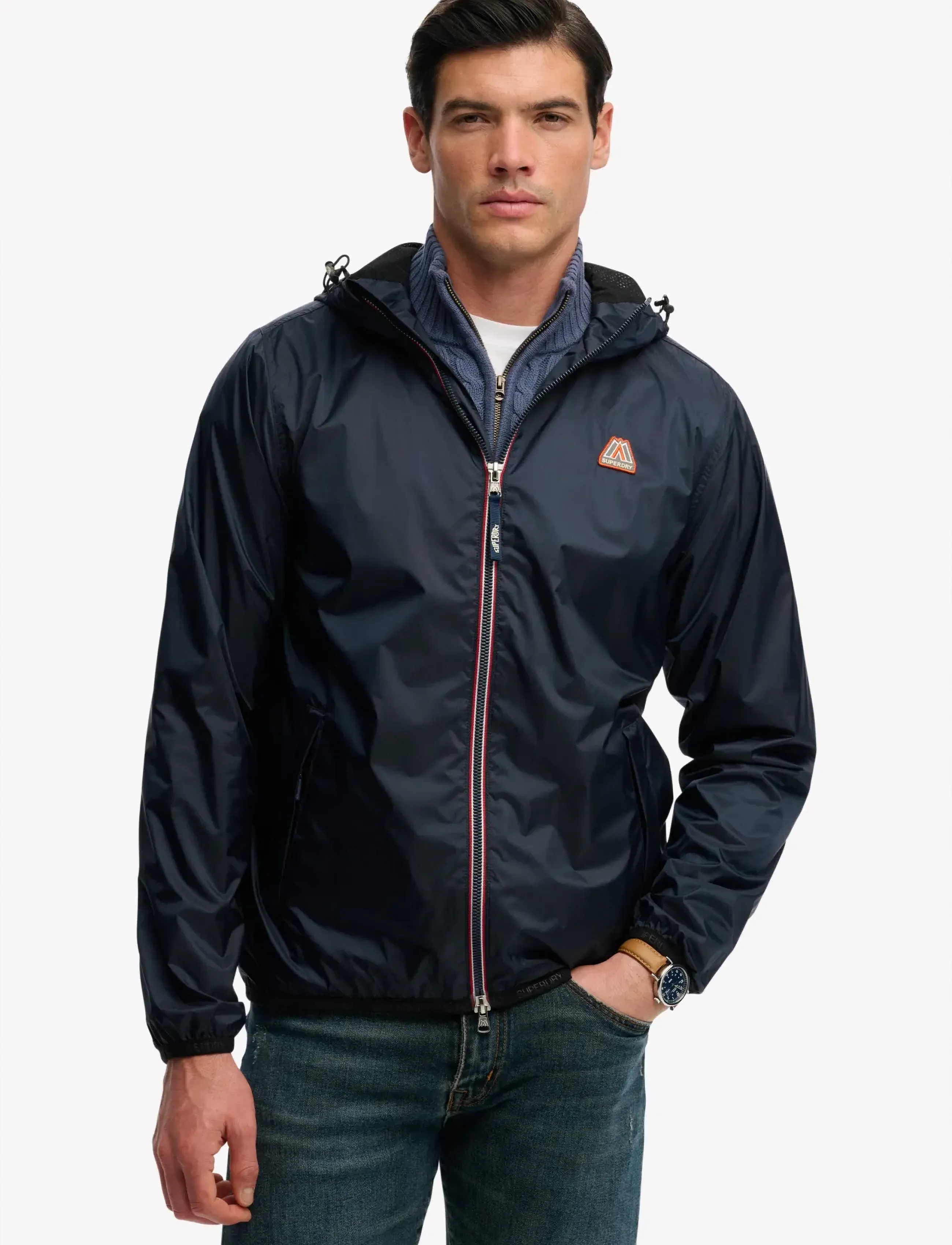 Superdry - ESSENTIAL TRI WINDBREAKER JKT - outdoor jackets - richest navy - 4