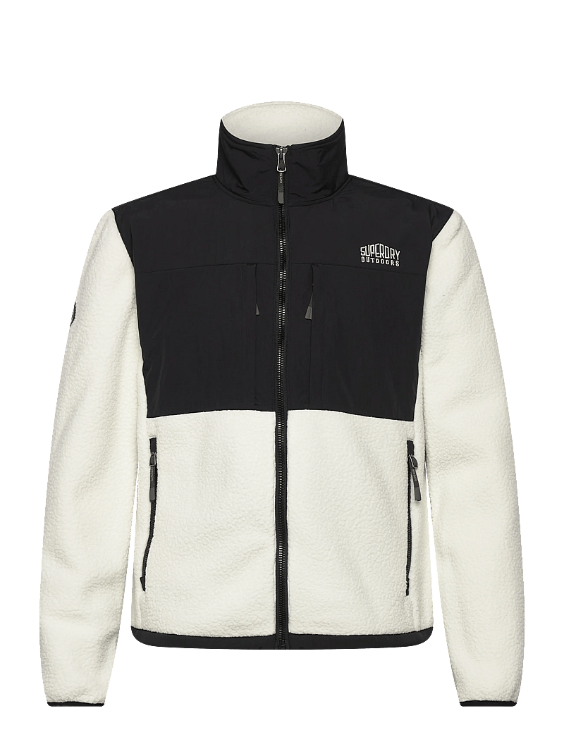 Superdry - POLAR FLEECE HYBRID TREKKER - hübriidjoped - foggy dew/black - 1