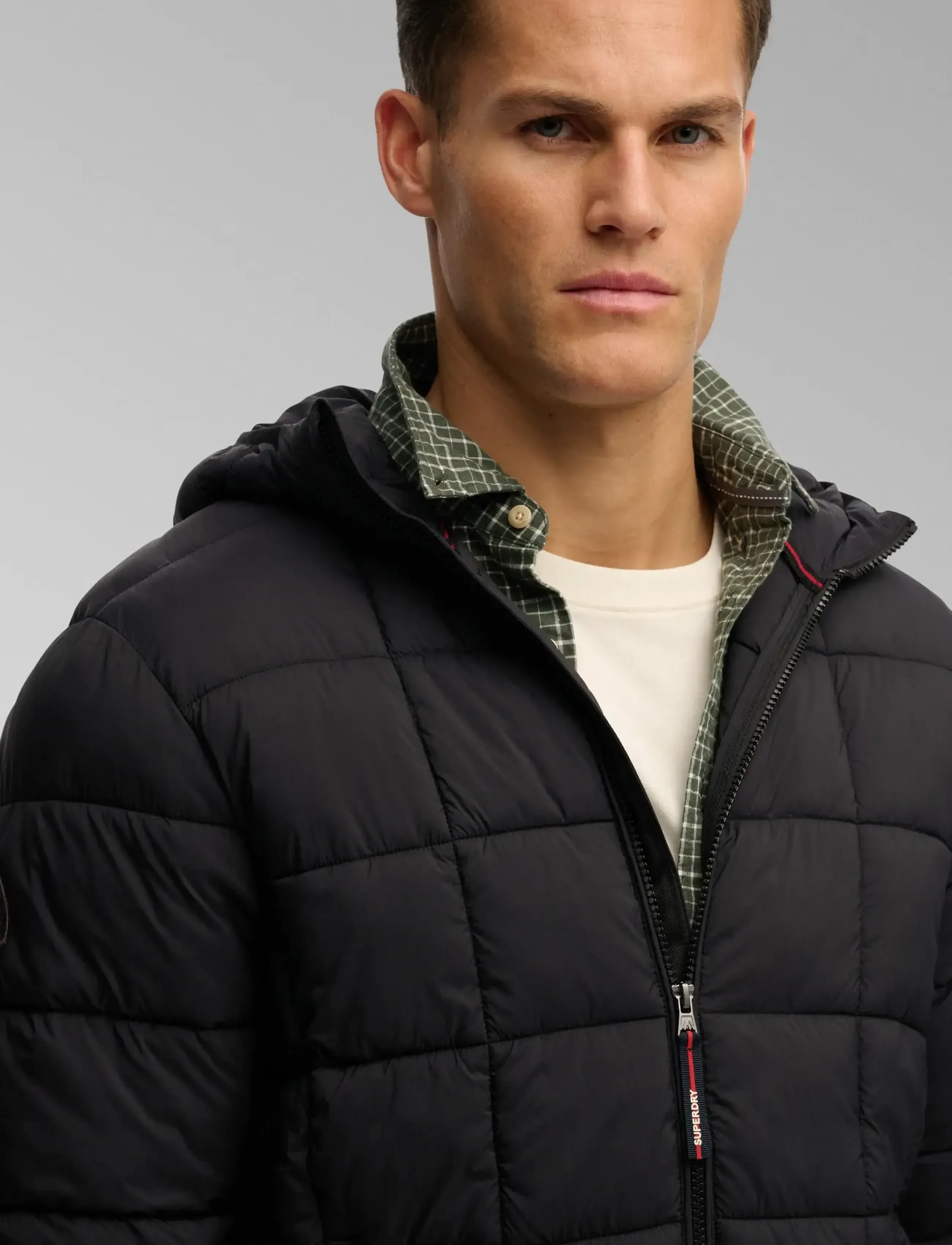 Superdry - HOOD BOX QUILT FUJI LITE JKT - black - 2