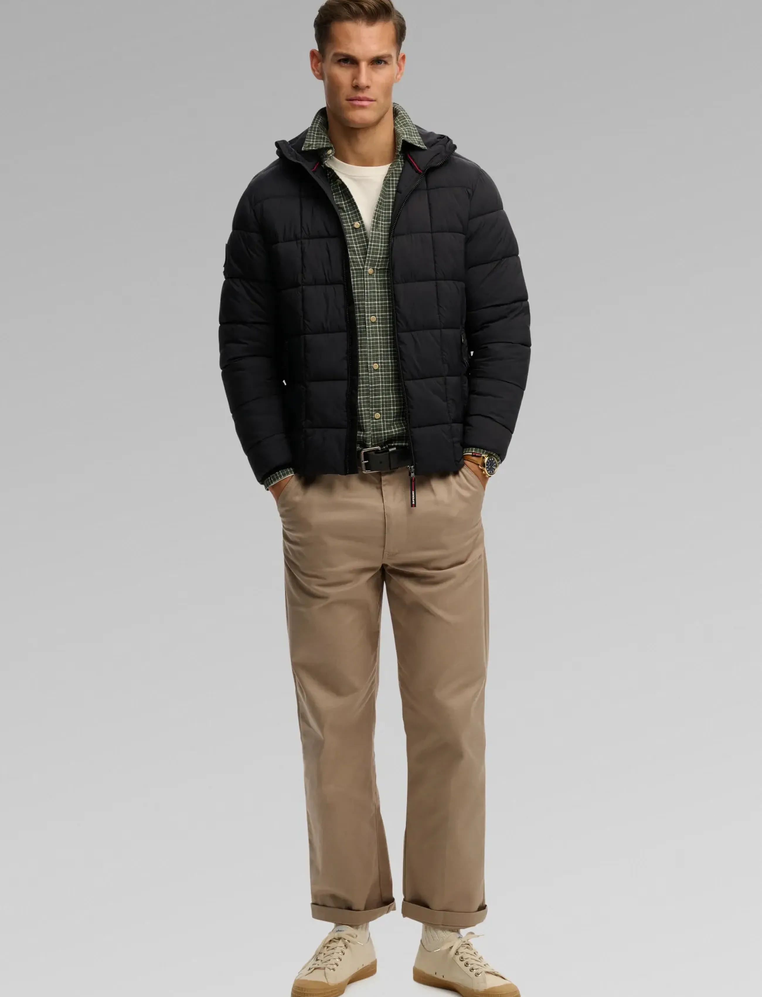 Superdry - HOOD BOX QUILT FUJI LITE JKT - black - 3
