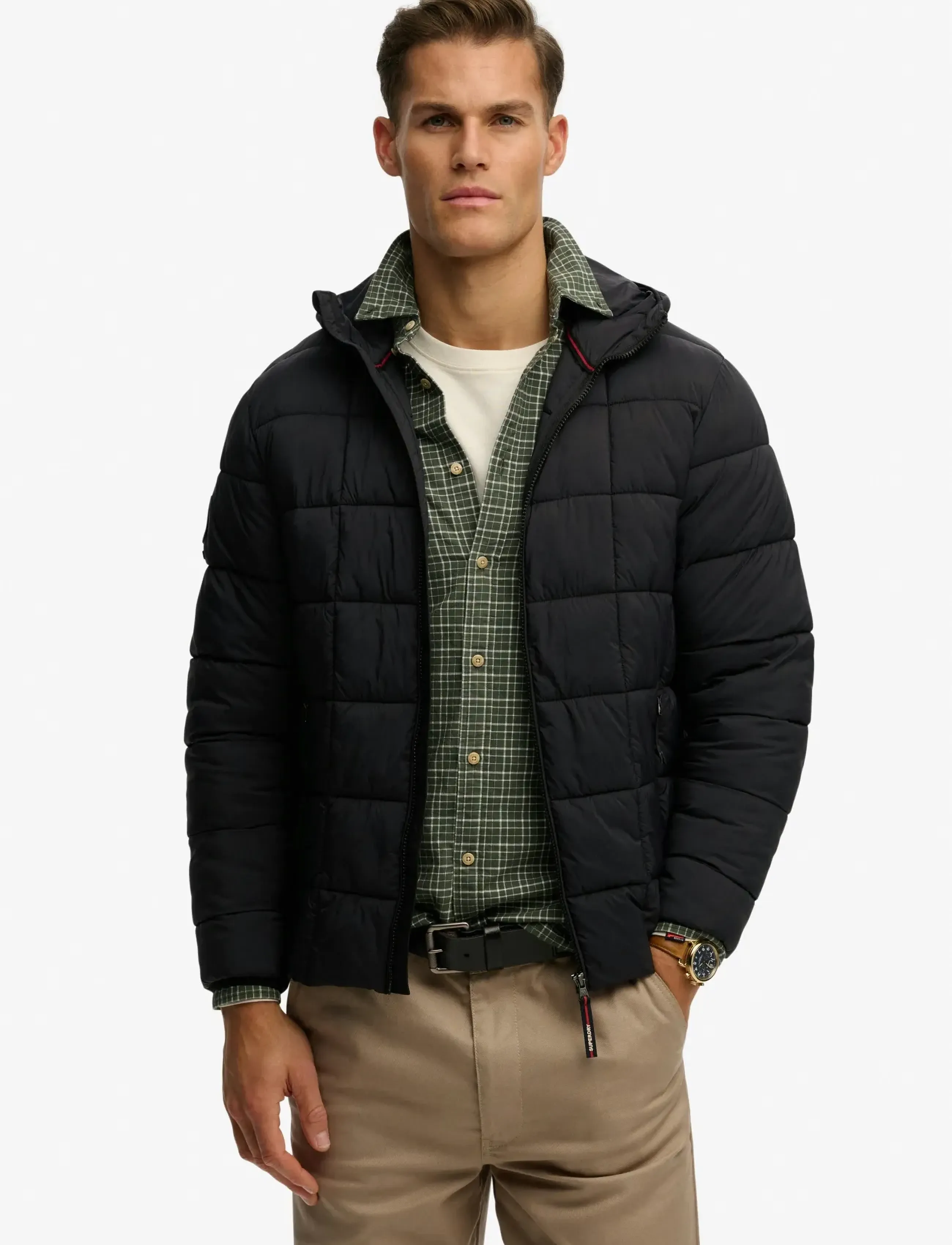 Superdry - HOOD BOX QUILT FUJI LITE JKT - black - 4