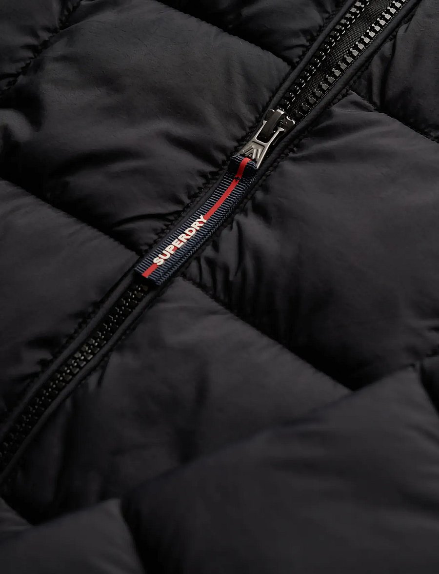 Superdry - HOOD BOX QUILT FUJI LITE JKT - höstjackor - black - 5