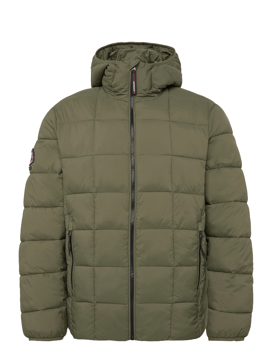 Superdry - HOOD BOX QUILT FUJI LITE JKT - höstjackor - chive green - 1