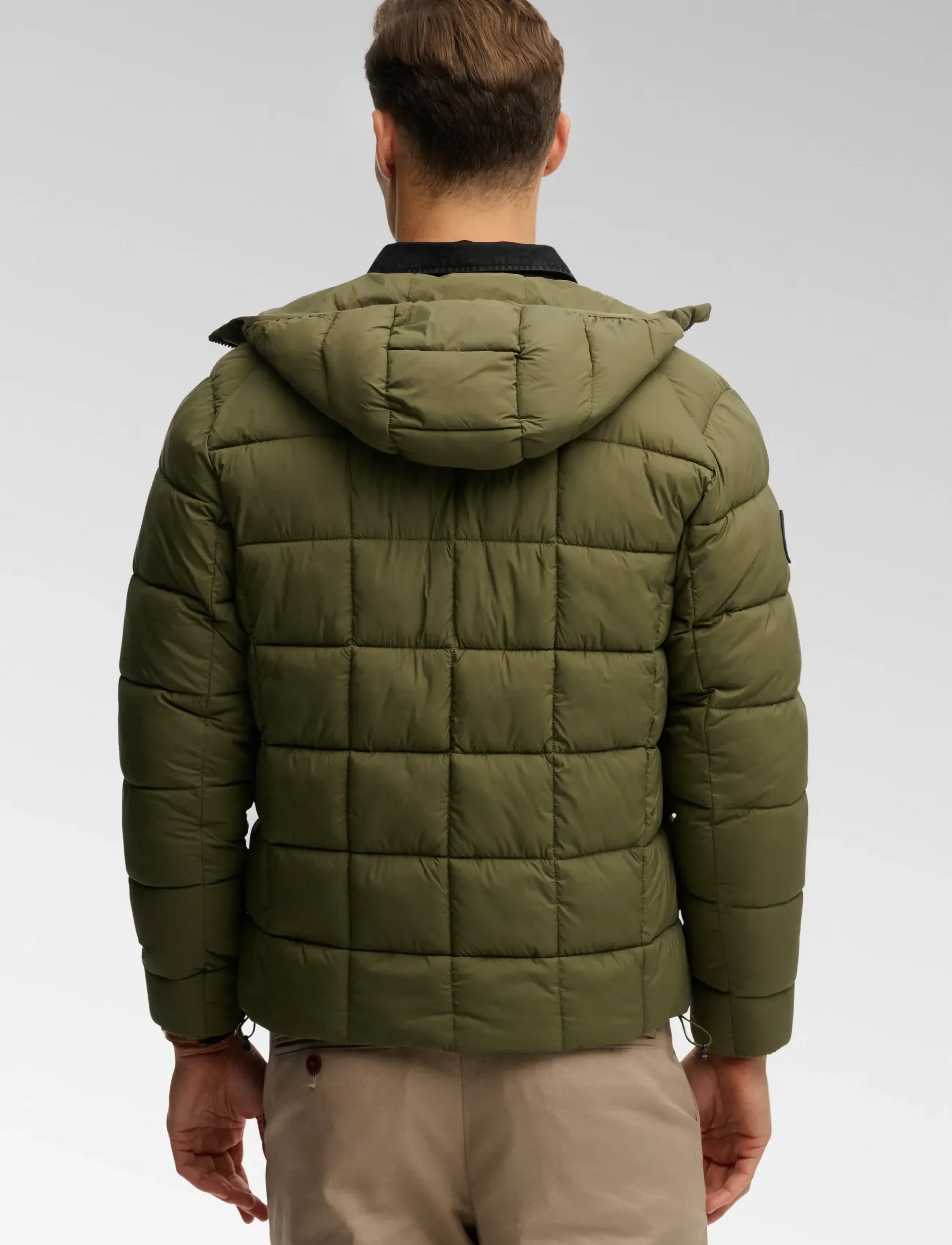 Superdry - HOOD BOX QUILT FUJI LITE JKT - chive green - 2