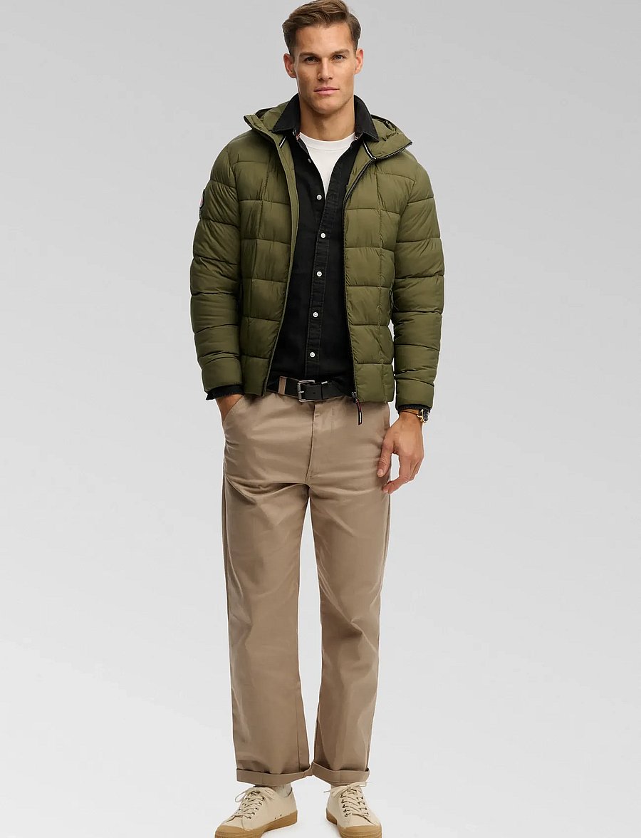 Superdry - HOOD BOX QUILT FUJI LITE JKT - chive green - 5