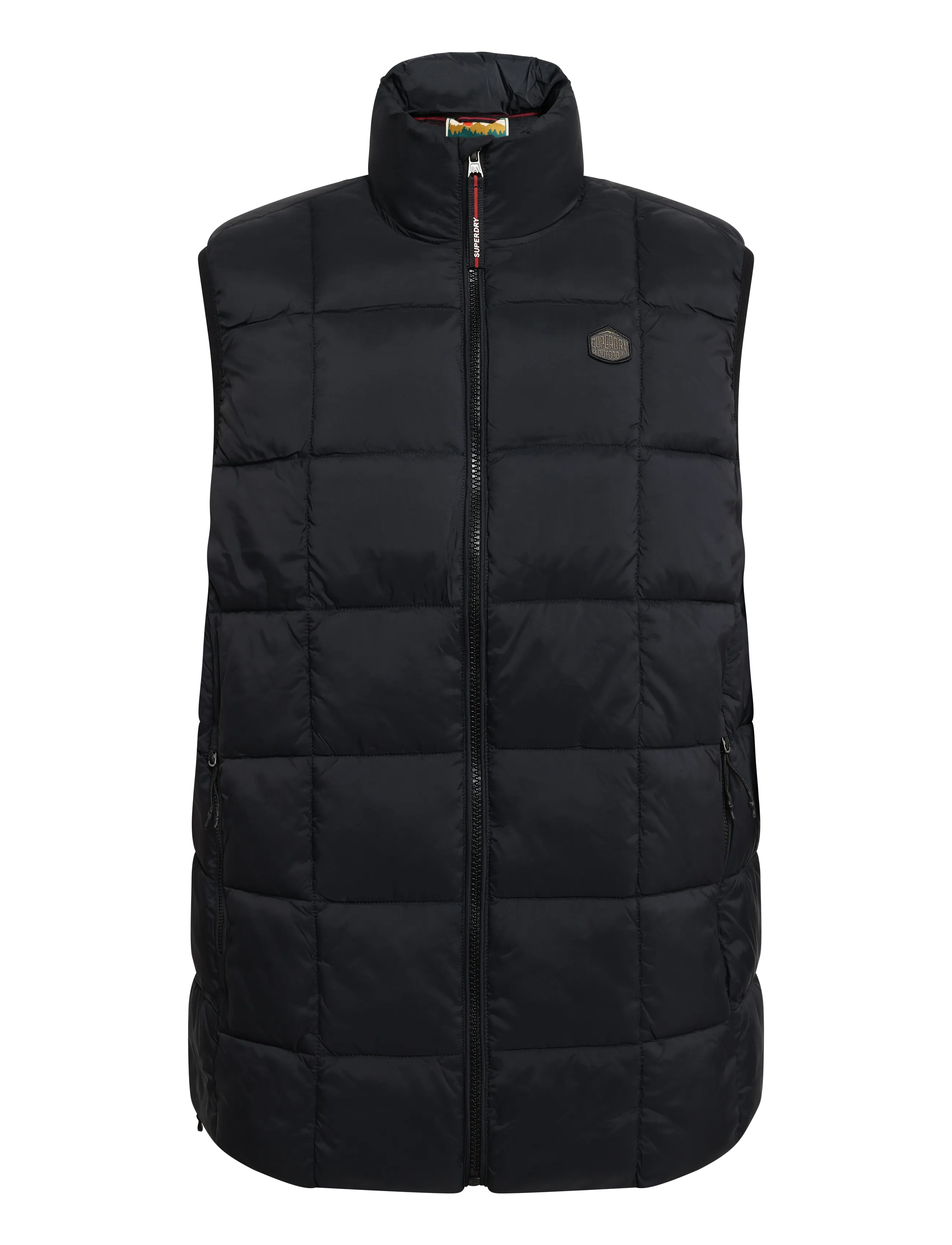Superdry BOX QUILT FUJI LITE GILET - Vestid - BLACK / black