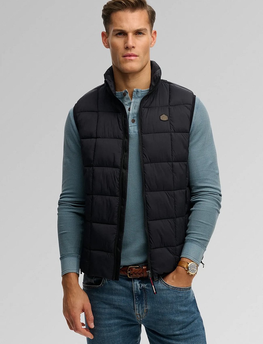 Superdry - BOX QUILT FUJI LITE GILET - black - 0