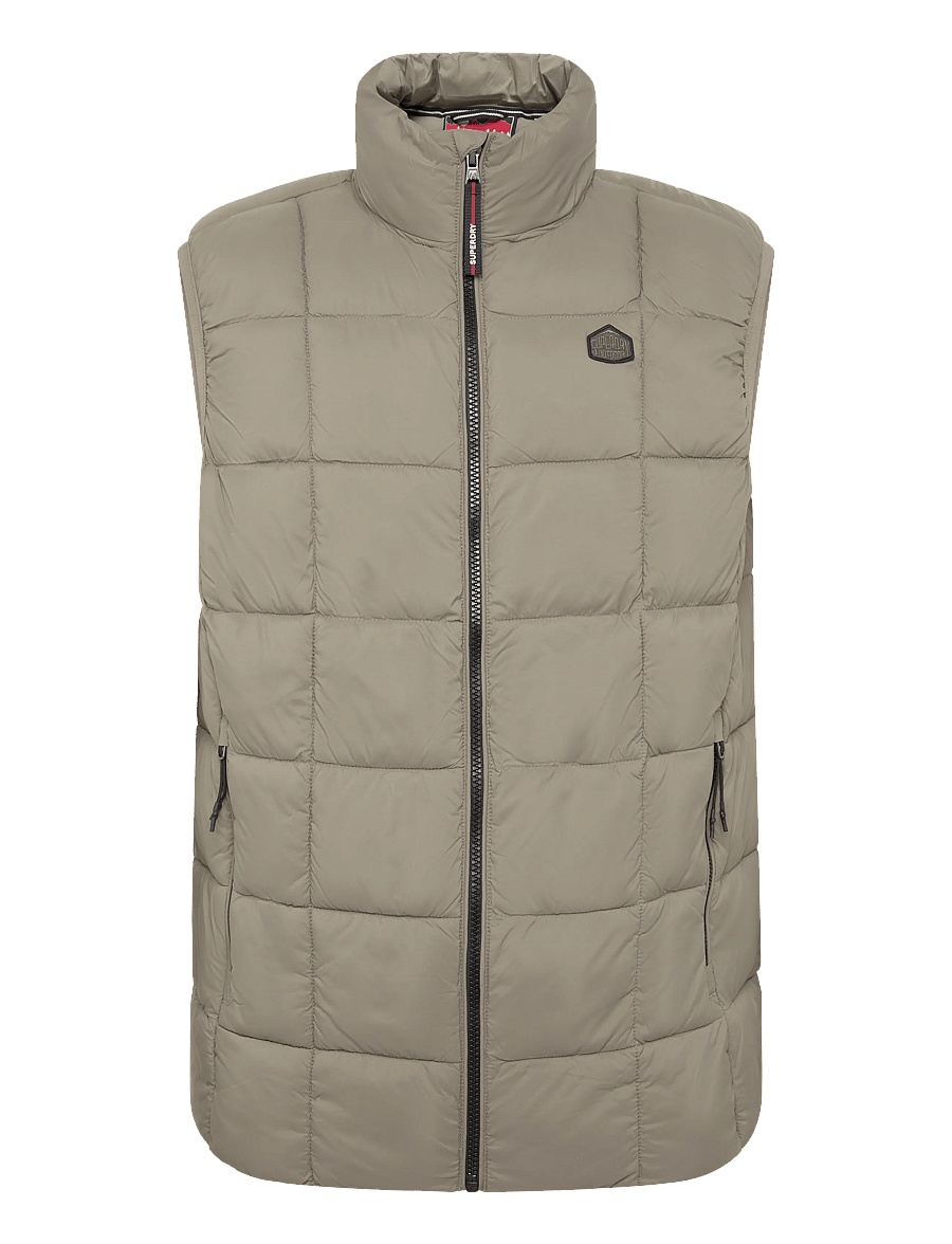 Superdry - BOX QUILT FUJI LITE GILET - veste - covert green - 1
