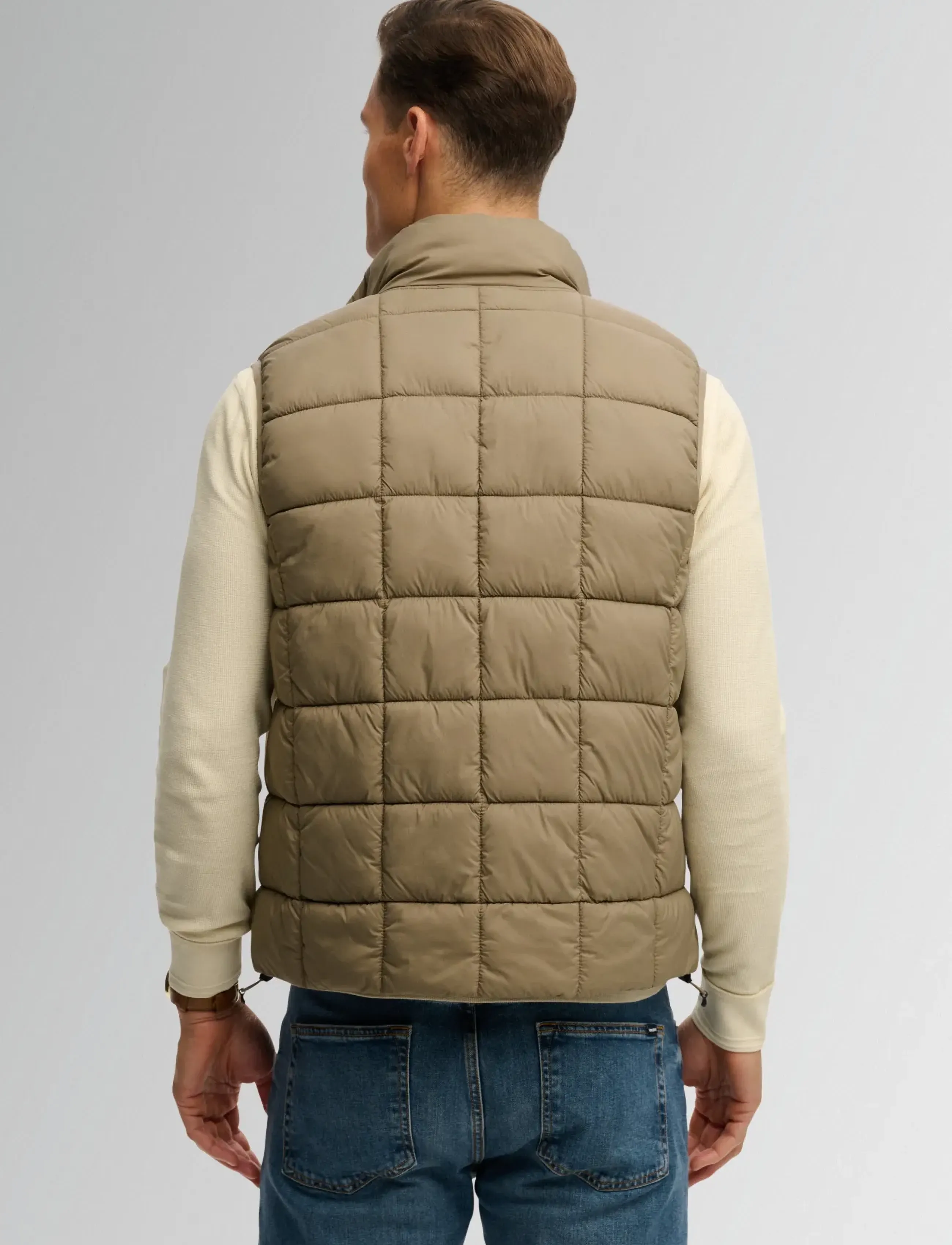 Superdry - BOX QUILT FUJI LITE GILET - höstkläder - covert green - 2