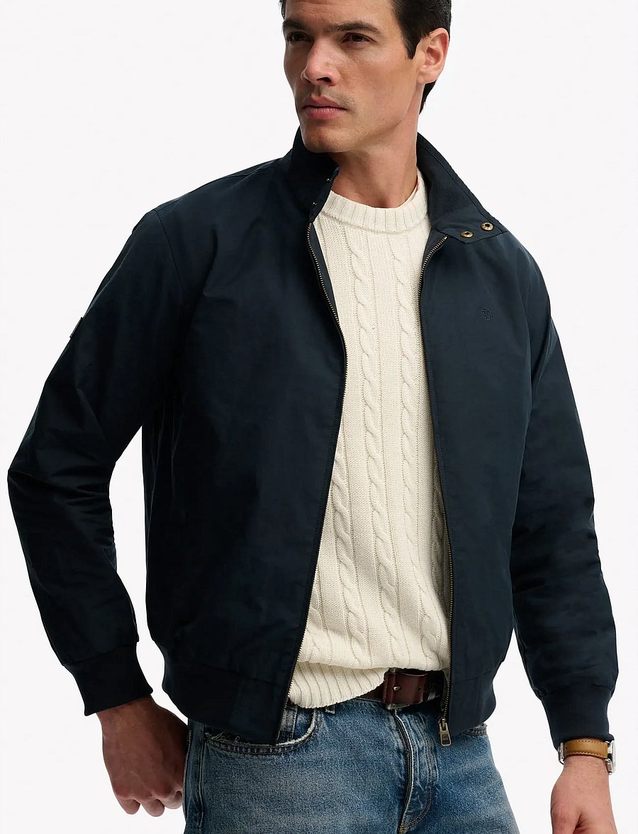 Superdry - CLASSIC HARRINGTON JACKET - forårsjakker - eclipse navy - 5