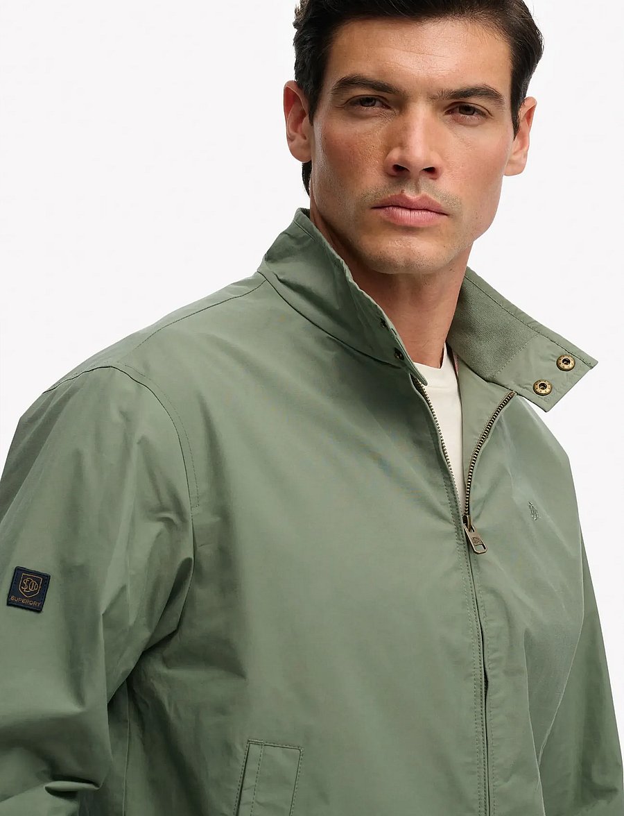 Superdry - CLASSIC HARRINGTON JACKET - frühlingsjacken - lily pad green - 3