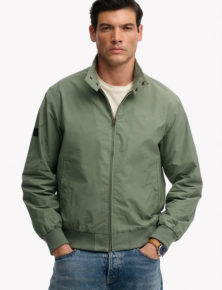 Superdry - CLASSIC HARRINGTON JACKET - frühlingsjacken - lily pad green - 4
