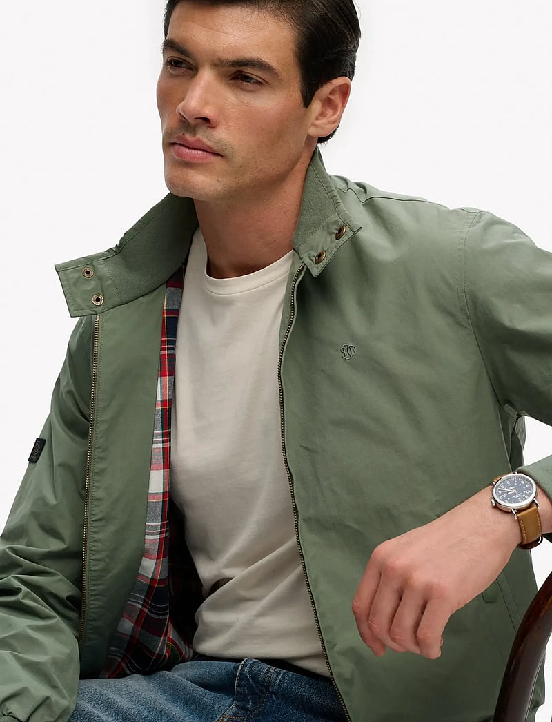 Superdry - CLASSIC HARRINGTON JACKET - forårsjakker - lily pad green - 5