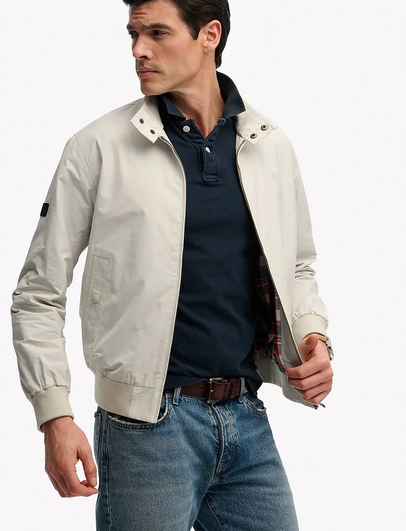 Superdry - CLASSIC HARRINGTON JACKET - forårsjakker - rainy day grey - 5