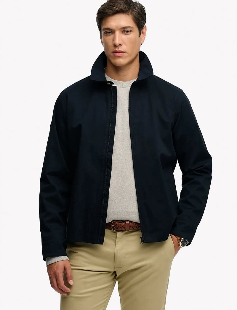 Superdry - COLLARED HARRINGTON - vårjackor - eclipse navy - 0