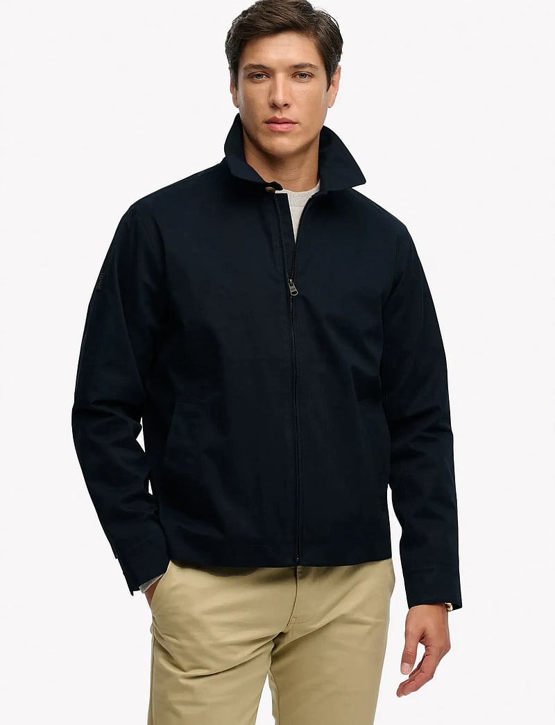 Superdry - COLLARED HARRINGTON - vårjackor - eclipse navy - 4