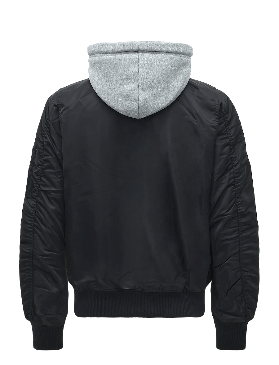 Superdry - HOODED MA1 BOMBER JKT - sügisjoped - jet black - 2