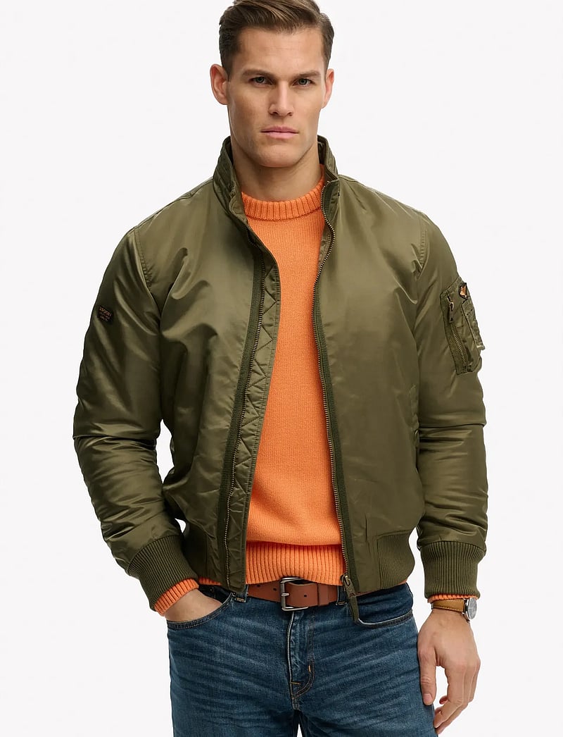 Superdry - MA1 BOMBER JKT - frühlingsjacken - olive night green - 0
