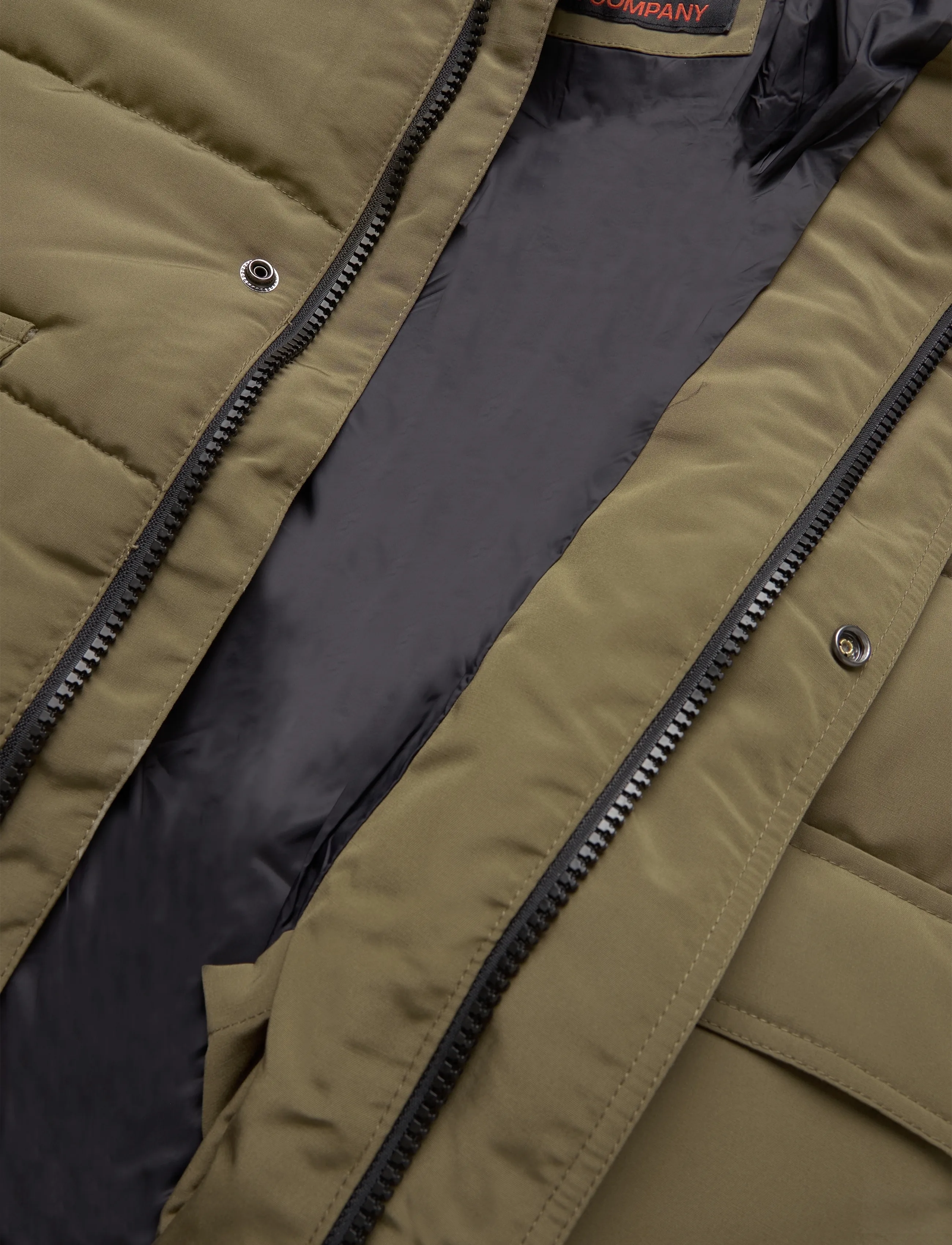 Superdry - EVEREST HOODED PUFFER BOMBER - sügisjoped - military olive - 5