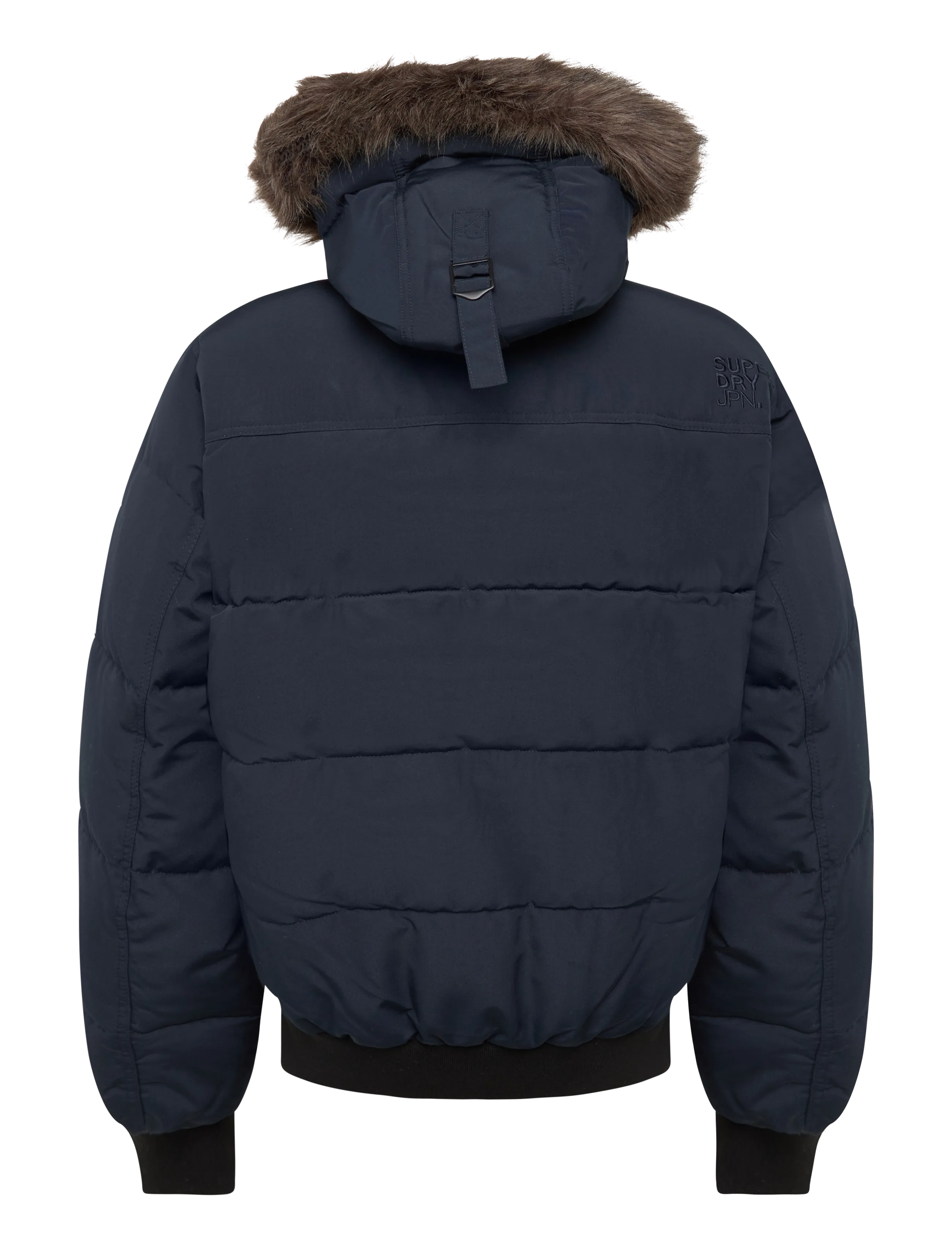 Superdry - EVEREST HOODED PUFFER BOMBER - höstjackor - nordic chrome navy - 1
