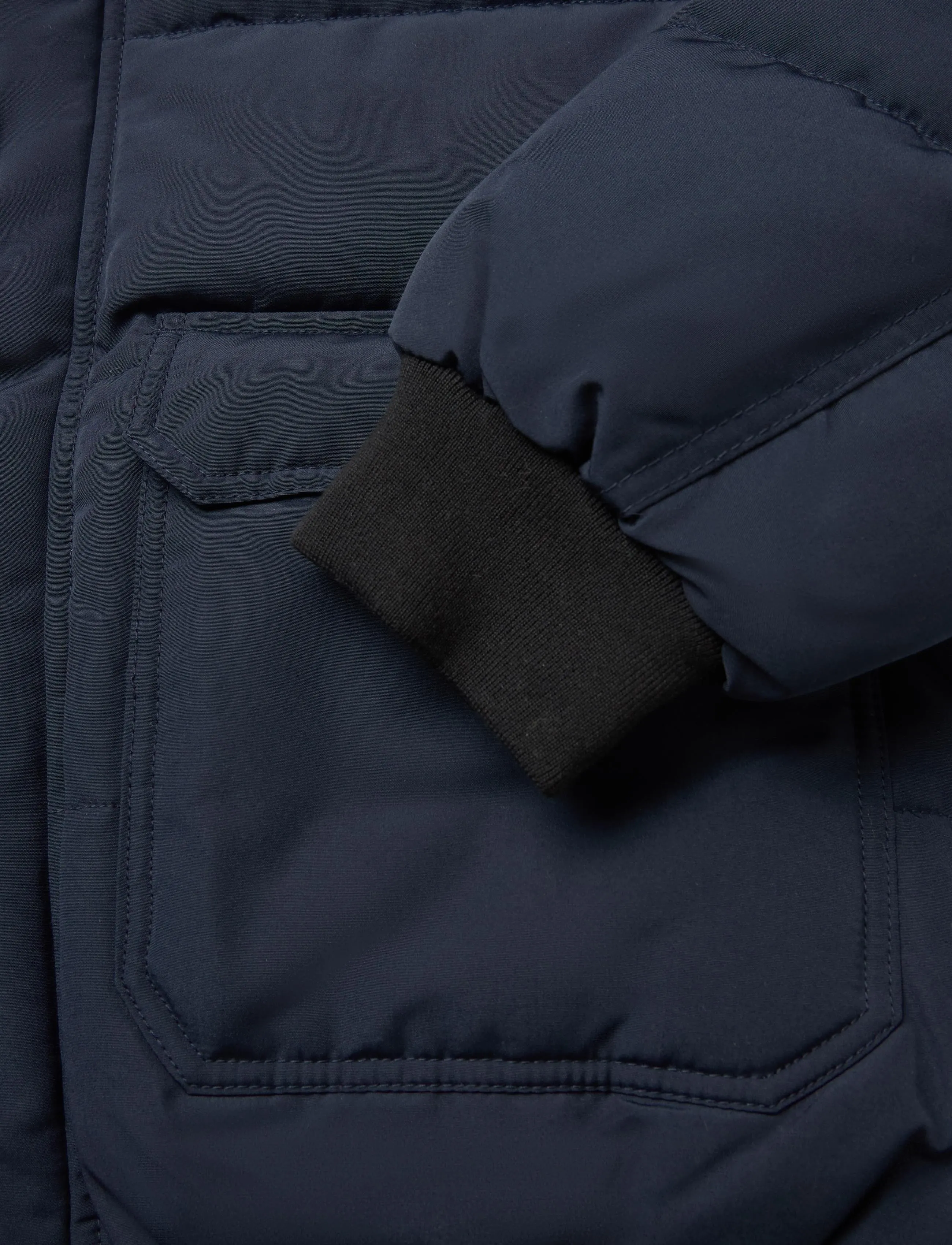 Superdry - EVEREST HOODED PUFFER BOMBER - höstjackor - nordic chrome navy - 3