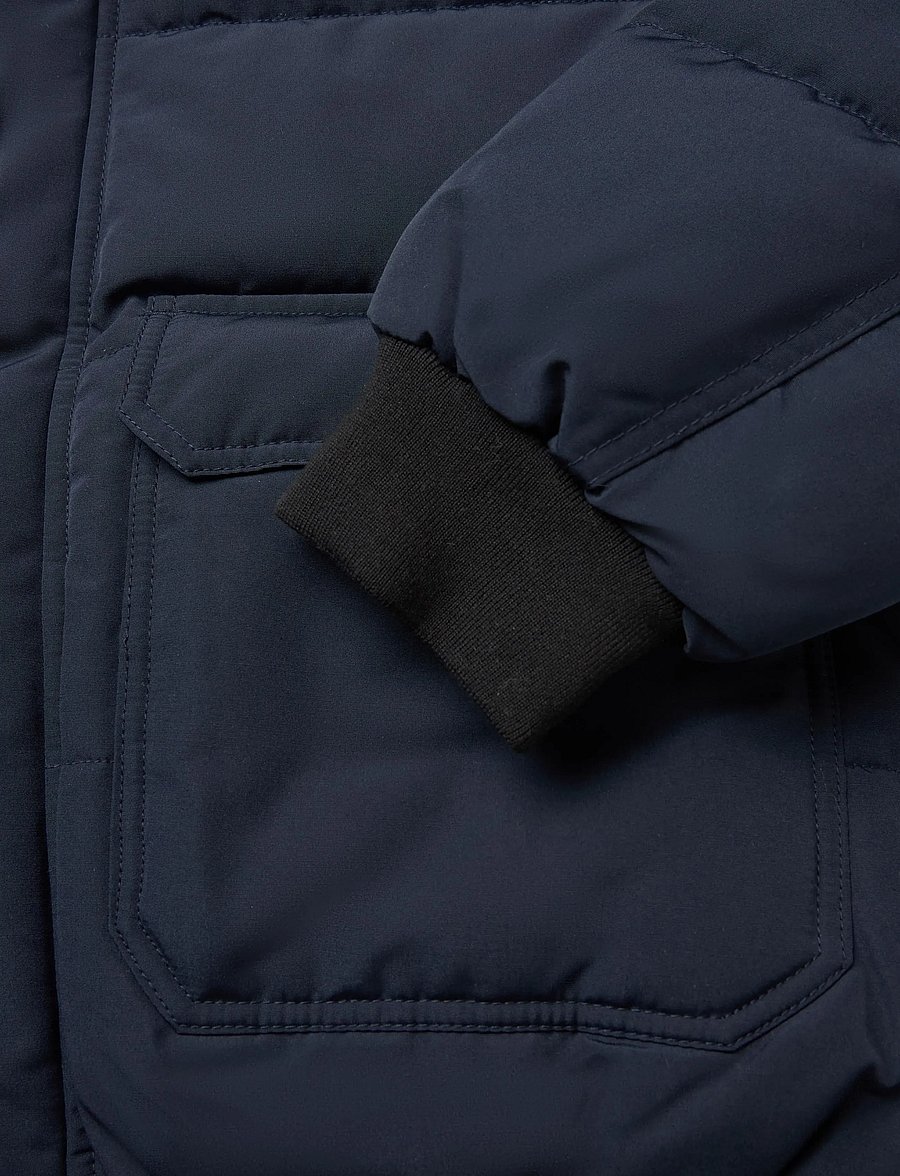 Superdry - EVEREST HOODED PUFFER BOMBER - höstjackor - nordic chrome navy - 3