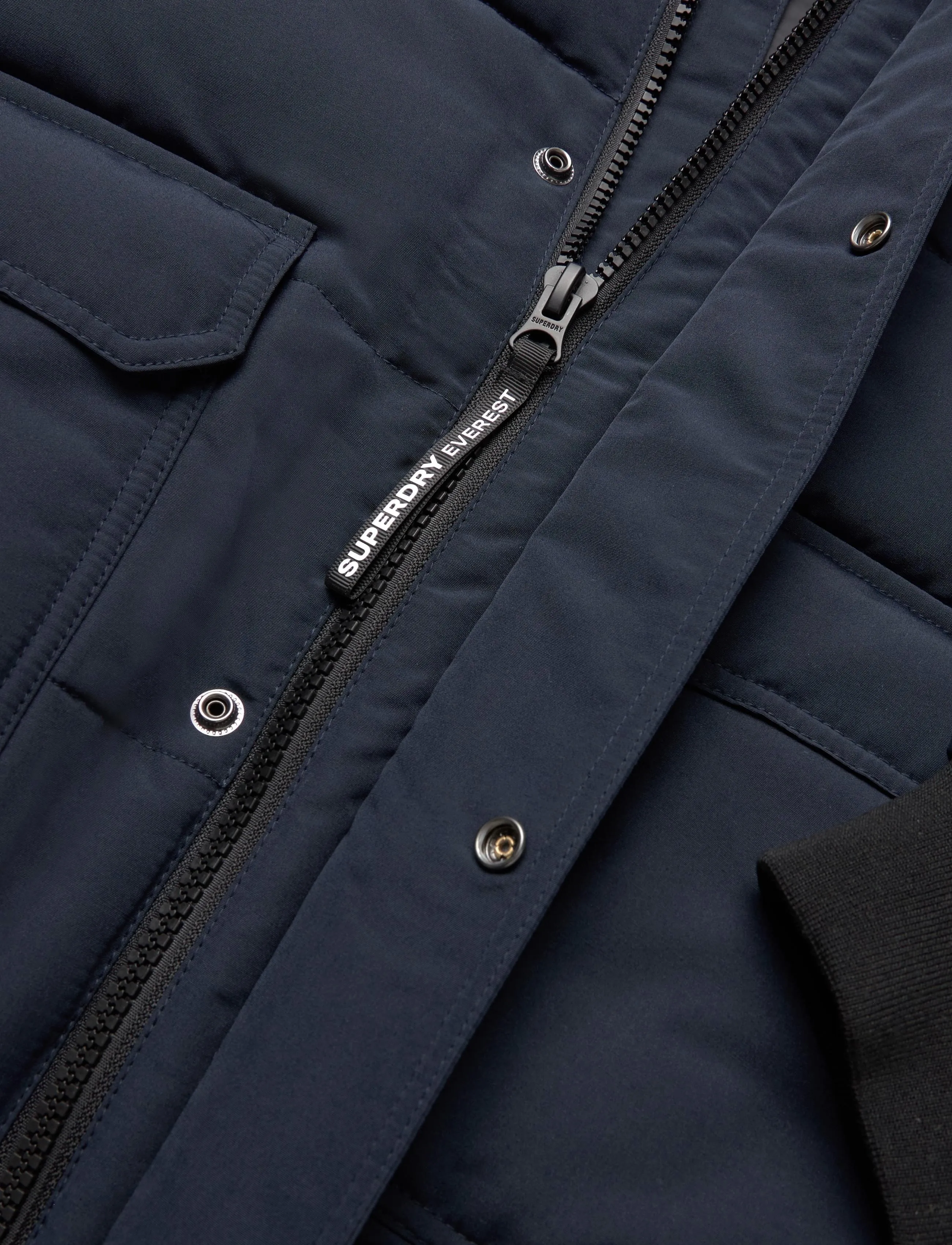 Superdry - EVEREST HOODED PUFFER BOMBER - höstjackor - nordic chrome navy - 4