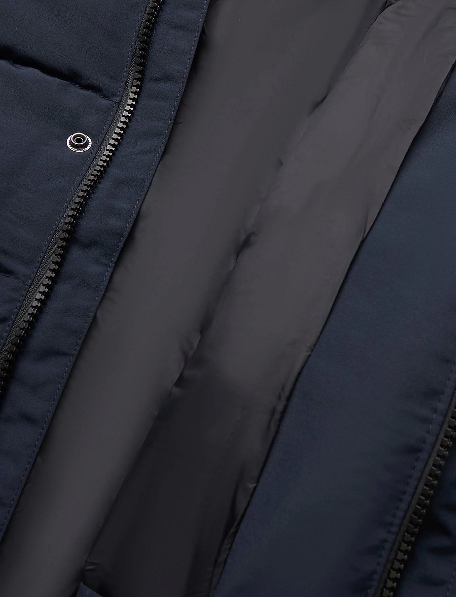 Superdry - EVEREST HOODED PUFFER BOMBER - höstjackor - nordic chrome navy - 5