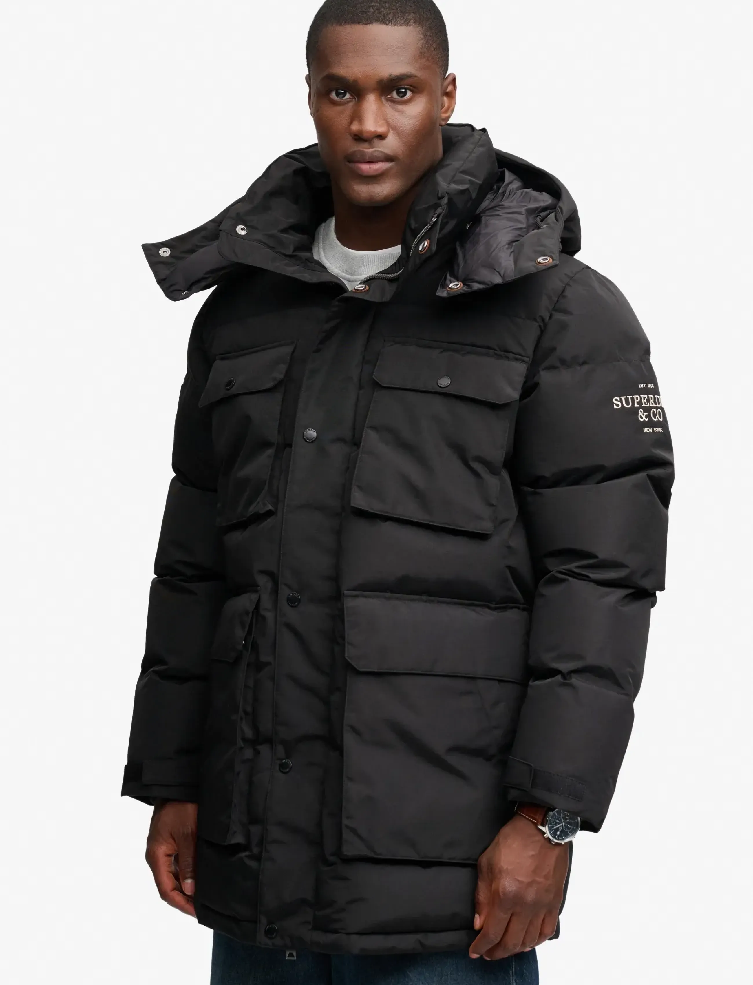Superdry - EVEREST EXPEDITION PARKA - winterjacken - bison black - 4