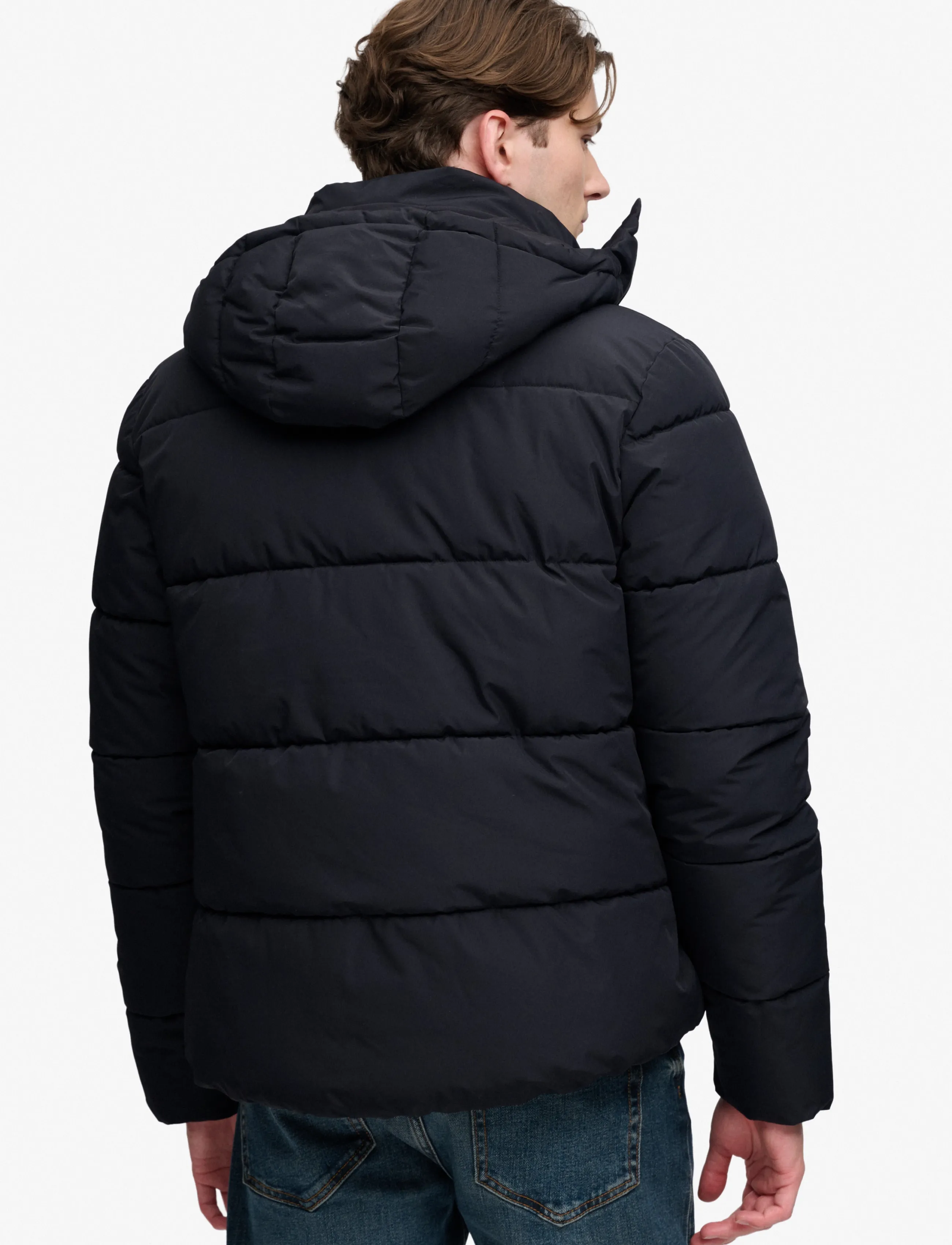 Superdry - PREMIUM HOOD PUFFER JKT - sulejoped - black - 3
