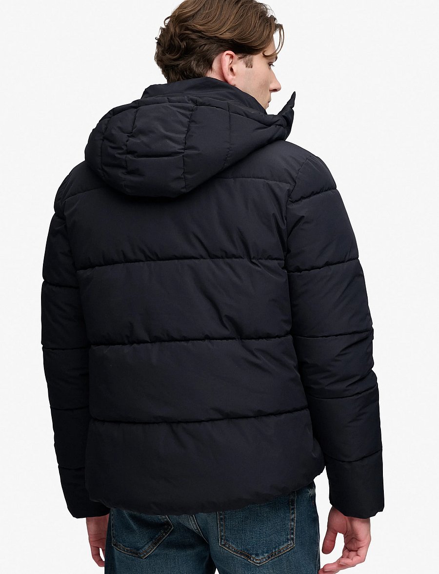 Superdry - PREMIUM HOOD PUFFER JKT - sulejoped - black - 3