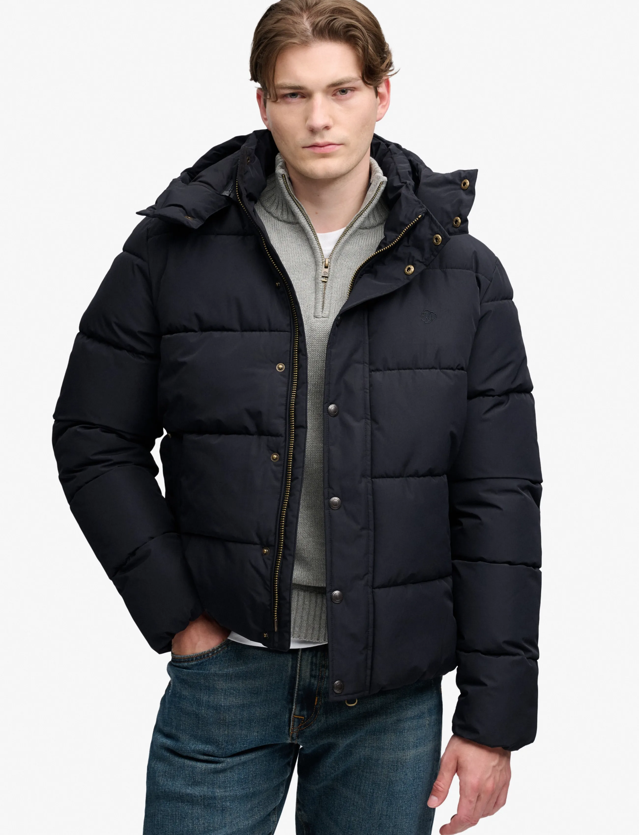 Superdry - PREMIUM HOOD PUFFER JKT - sulejoped - black - 5