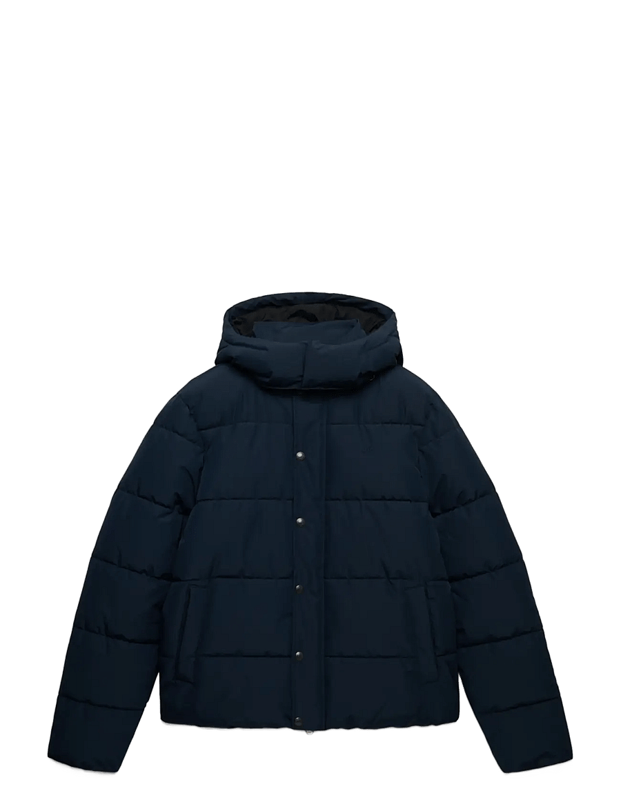 Superdry - PREMIUM HOOD PUFFER JKT - daunenjacken - eclipse navy - 1