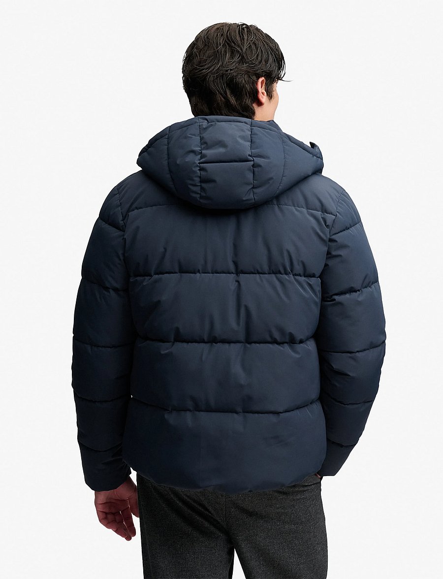 Superdry - PREMIUM HOOD PUFFER JKT - daunenjacken - eclipse navy - 2
