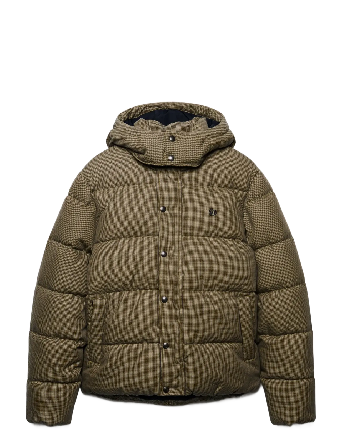 Superdry - PREMIUM HOOD CHECK PUFFER JKT - brown heritage check - 1
