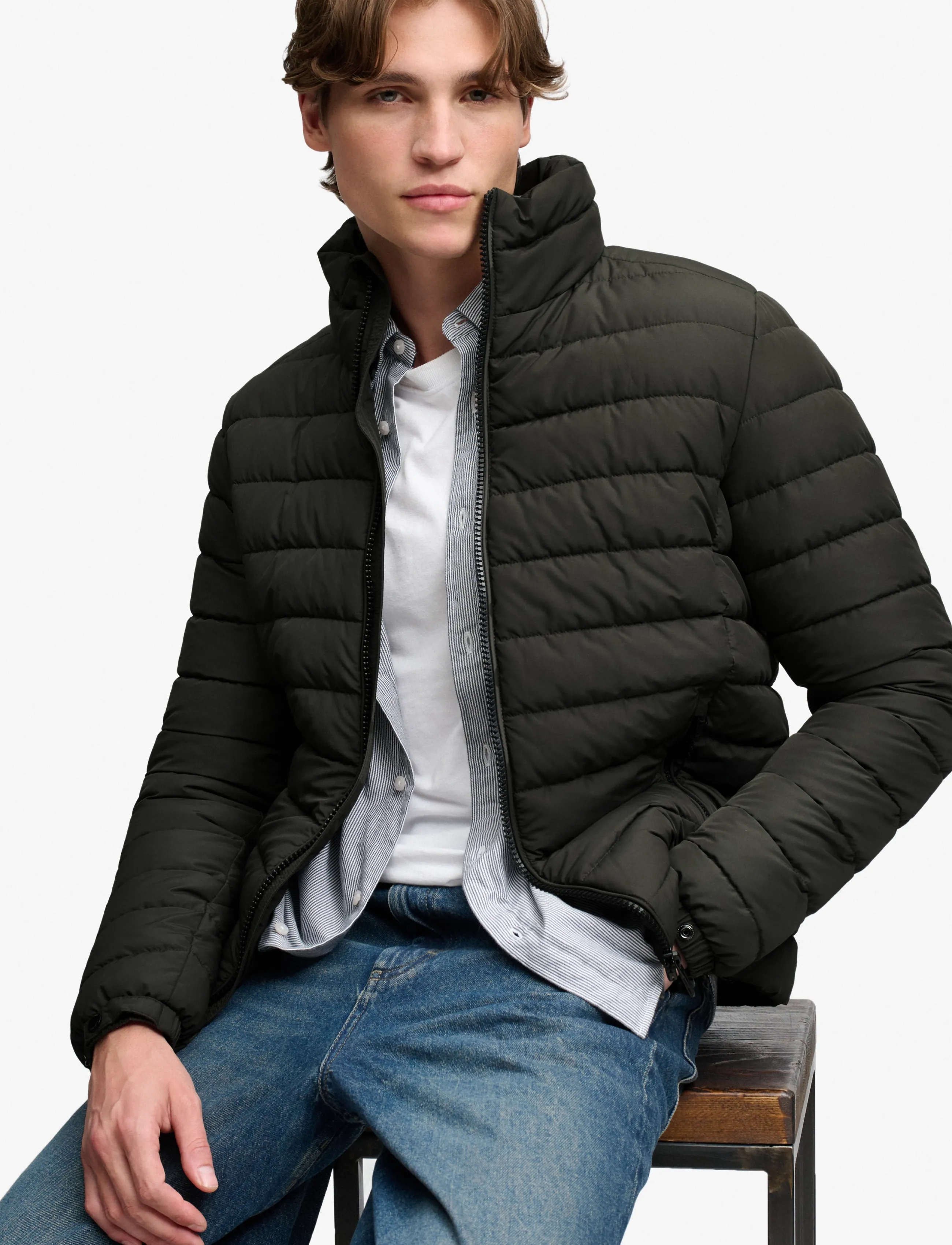 Superdry Fuji Midweight Padded Jkt dunjackor herr – bild 5