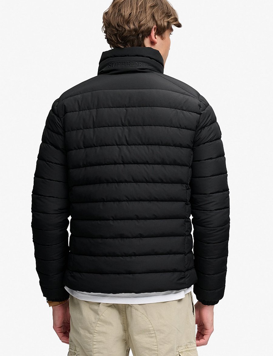 Superdry - FUJI MIDWEIGHT PADDED JKT - höstjackor - jet black - 3