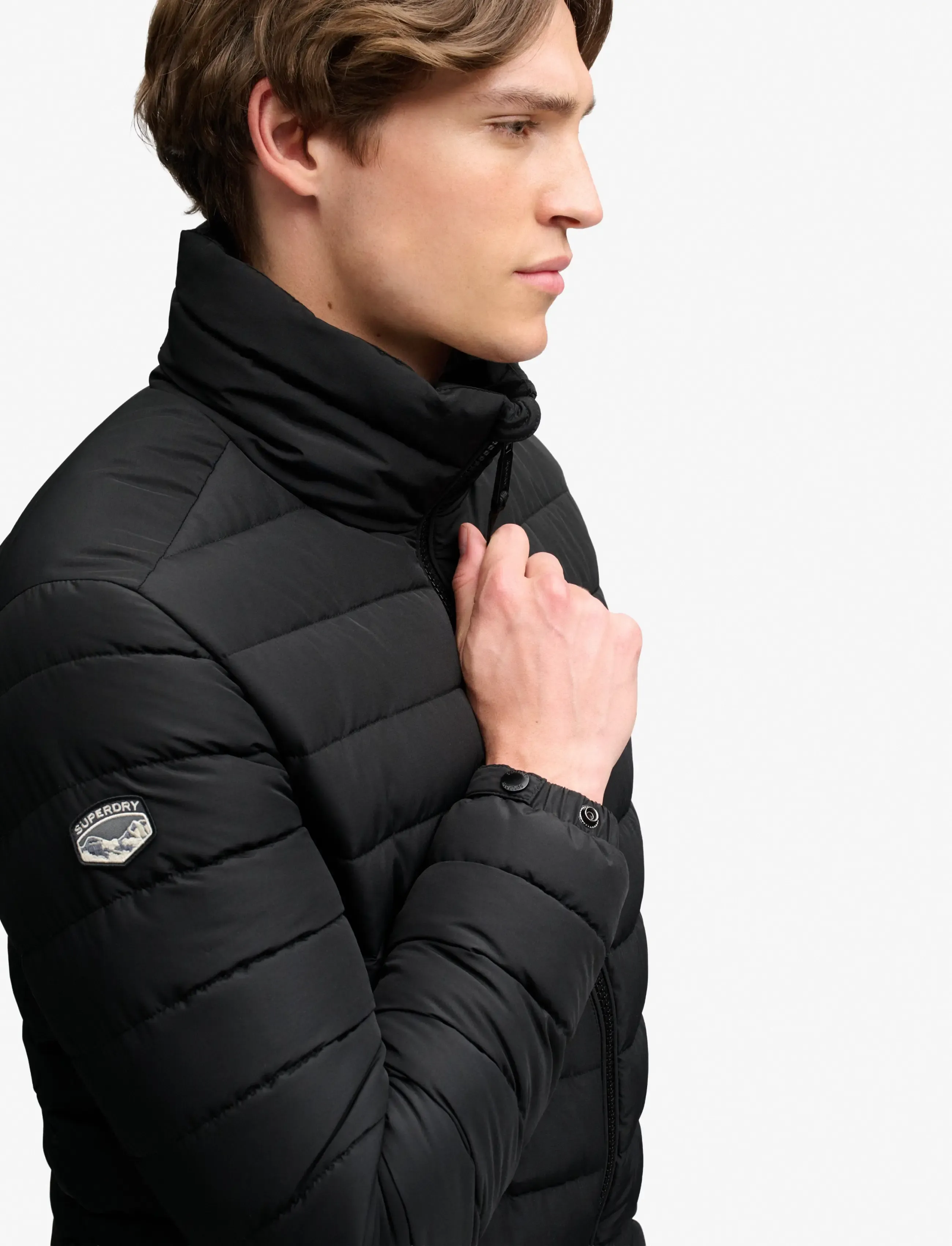 Superdry - FUJI MIDWEIGHT PADDED JKT - höstjackor - jet black - 4