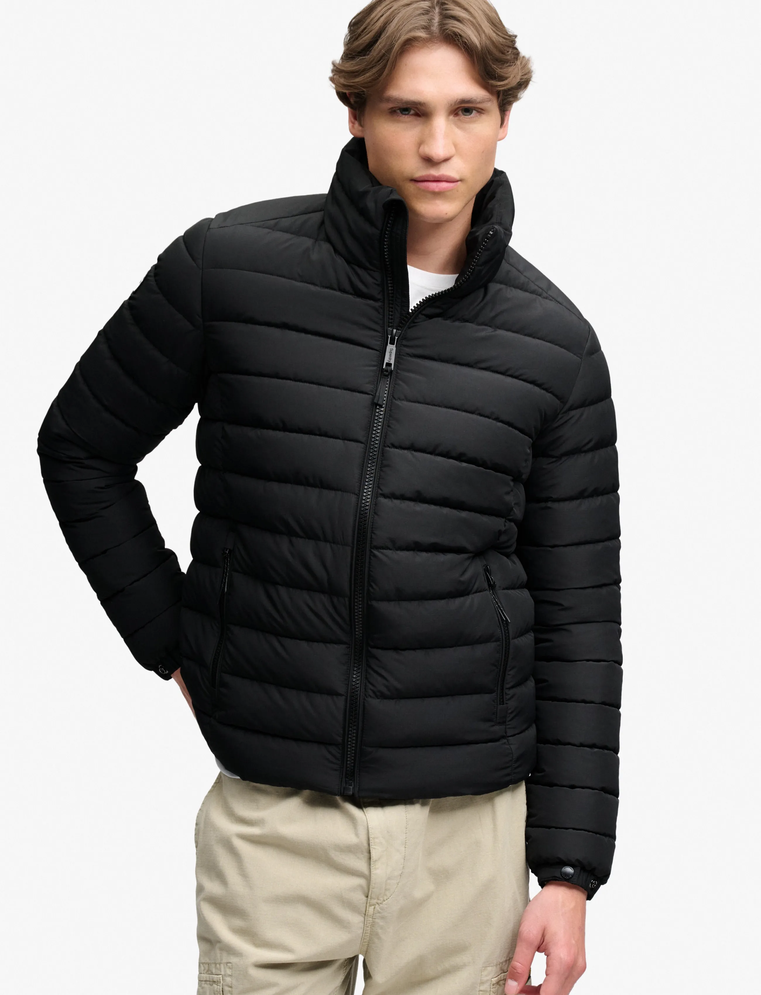 Superdry - FUJI MIDWEIGHT PADDED JKT - höstjackor - jet black - 5