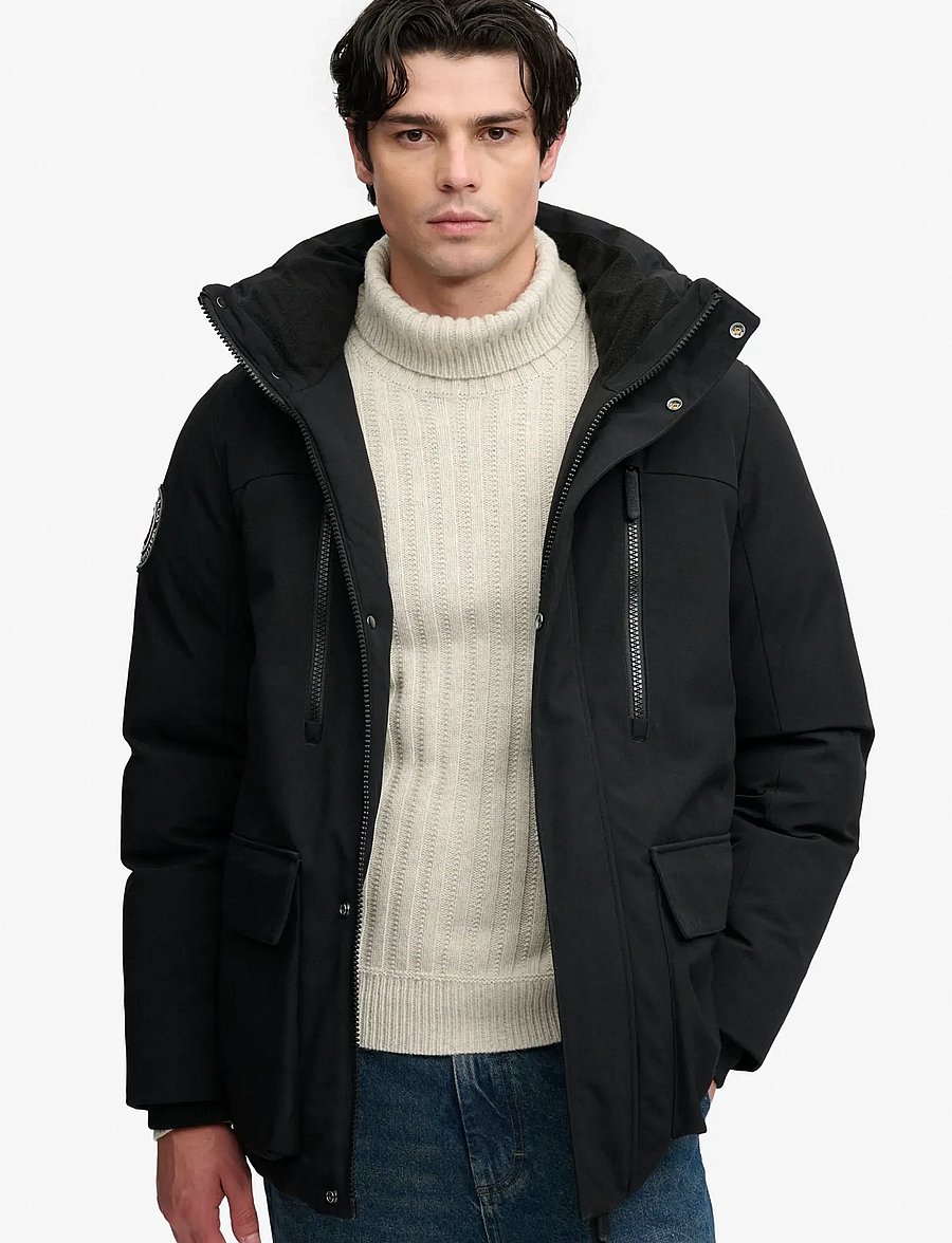 Superdry - CITY PARKA - herbstjacken - jet black - 0