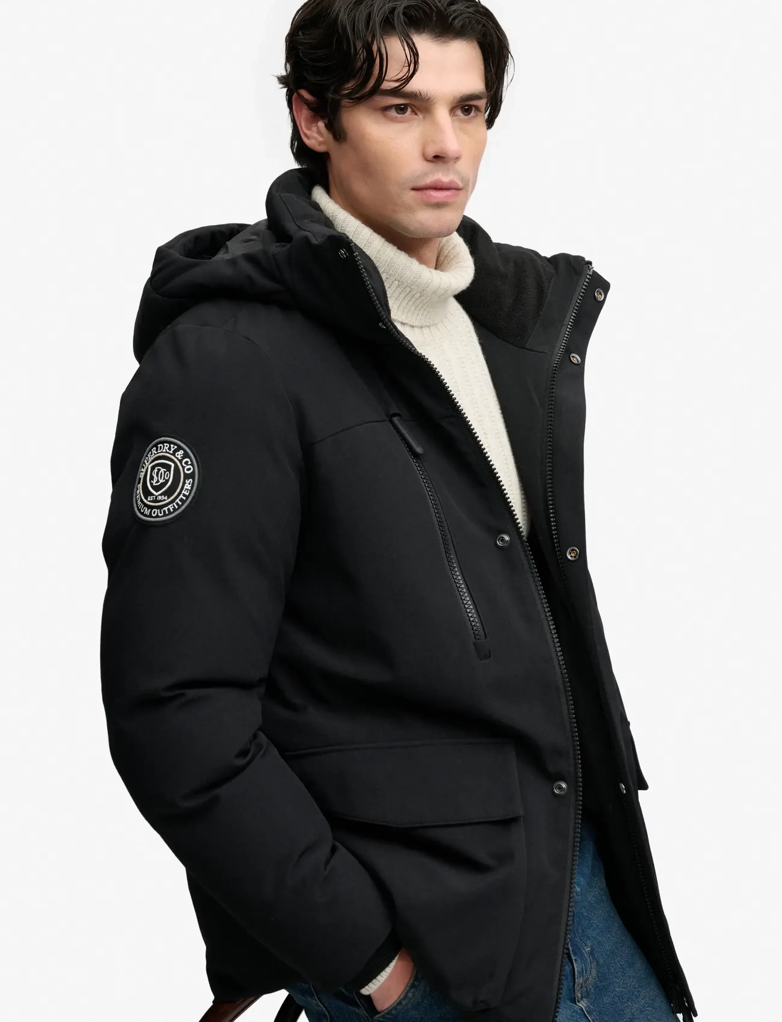 Superdry - CITY PARKA - herbstjacken - jet black - 4