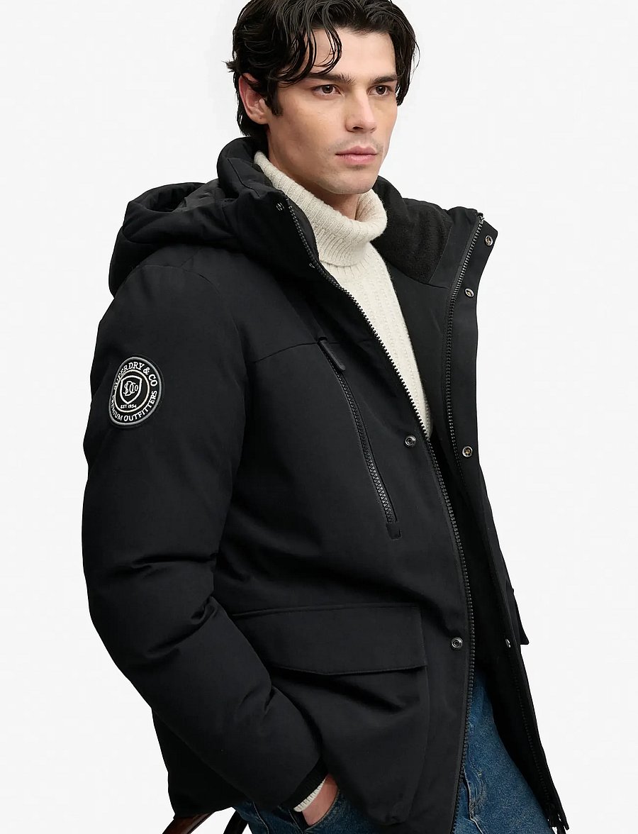 Superdry - CITY PARKA - herbstjacken - jet black - 4