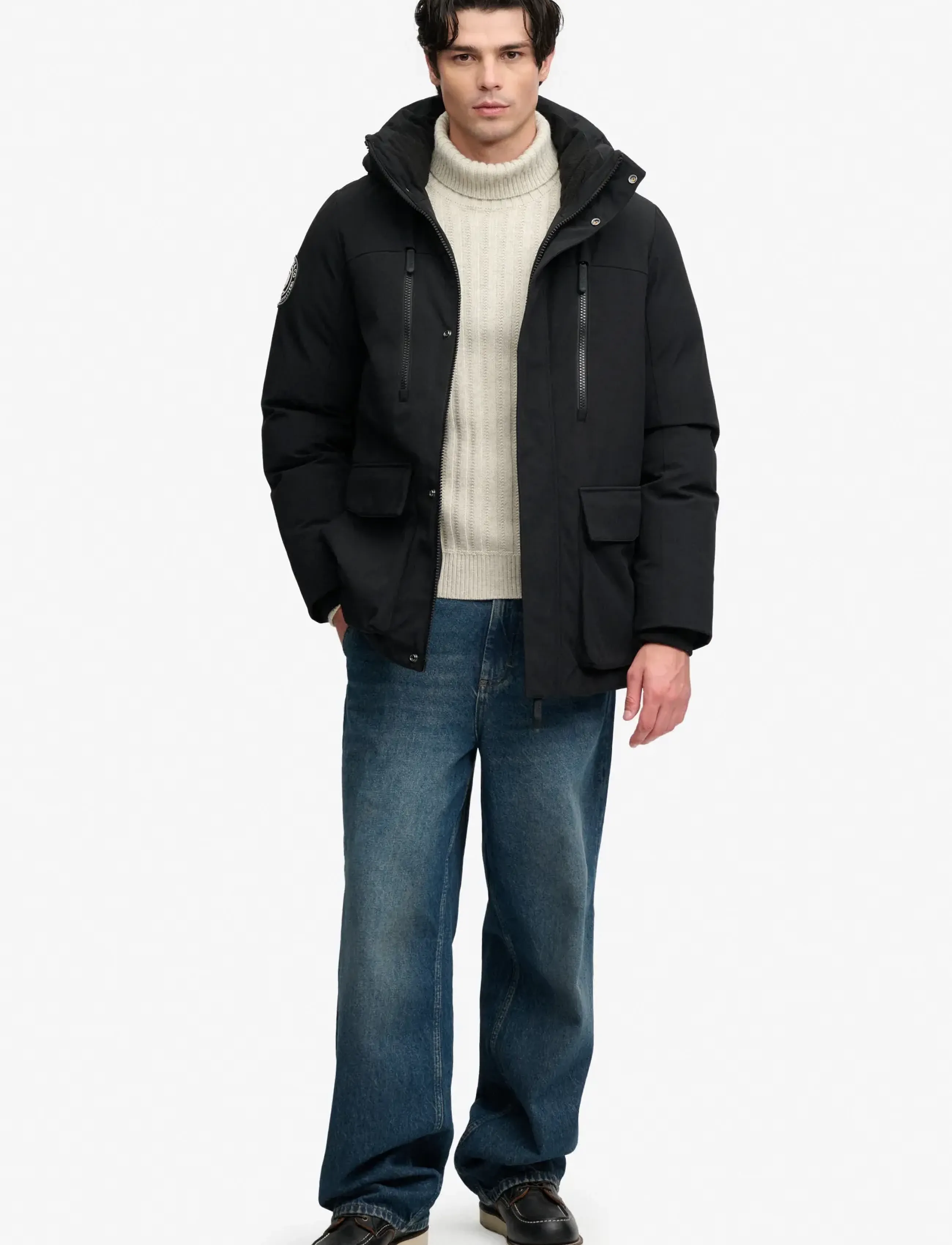 Superdry - CITY PARKA - herbstjacken - jet black - 5