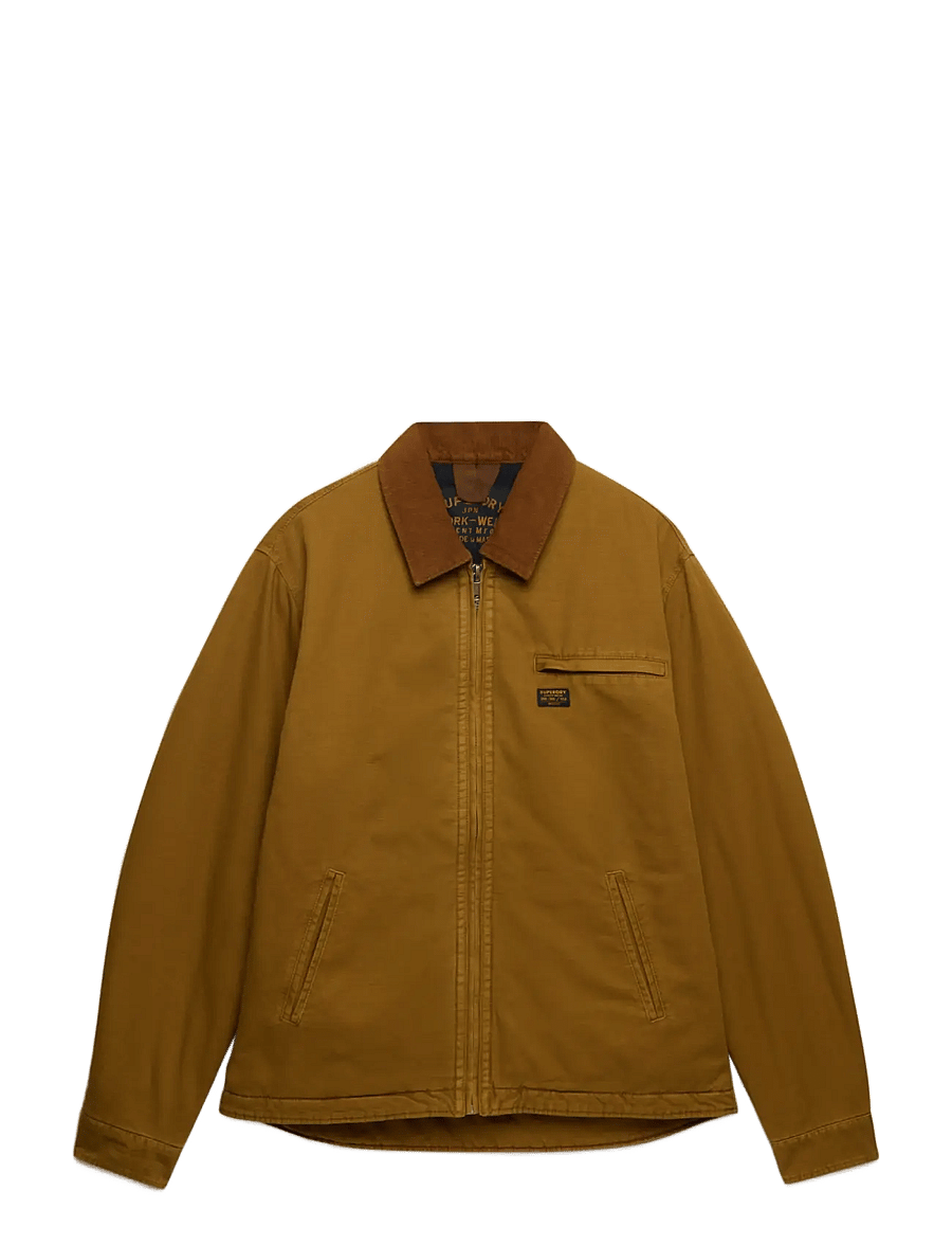 Superdry - WORKWEAR RANCH JACKET - efterårsjakker - denim co tobacco brown - 1