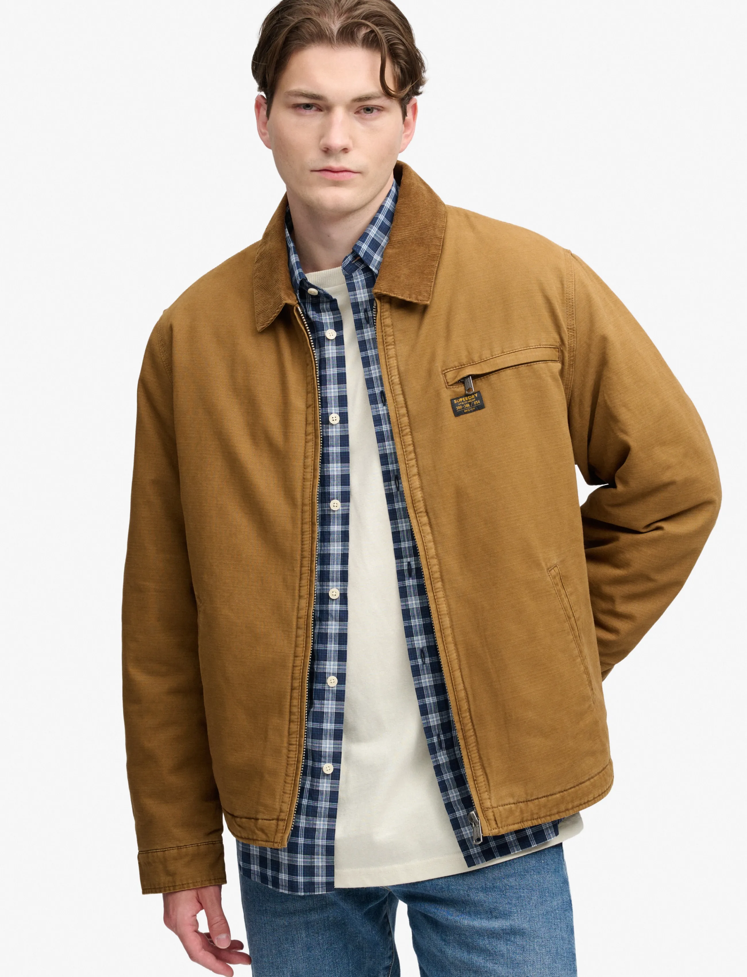 Superdry WORKWEAR RANCH JACKET - Jakker - DENIM CO TOBACCO BROWN / brown