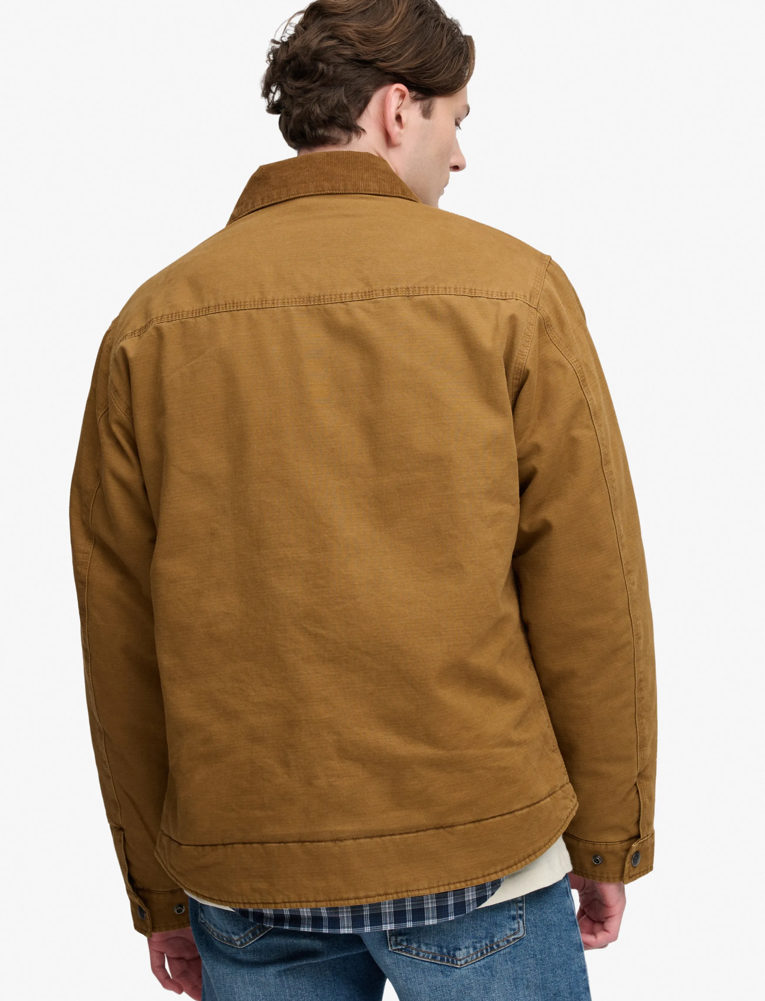 Superdry - WORKWEAR RANCH JACKET - efterårsjakker - denim co tobacco brown - 2