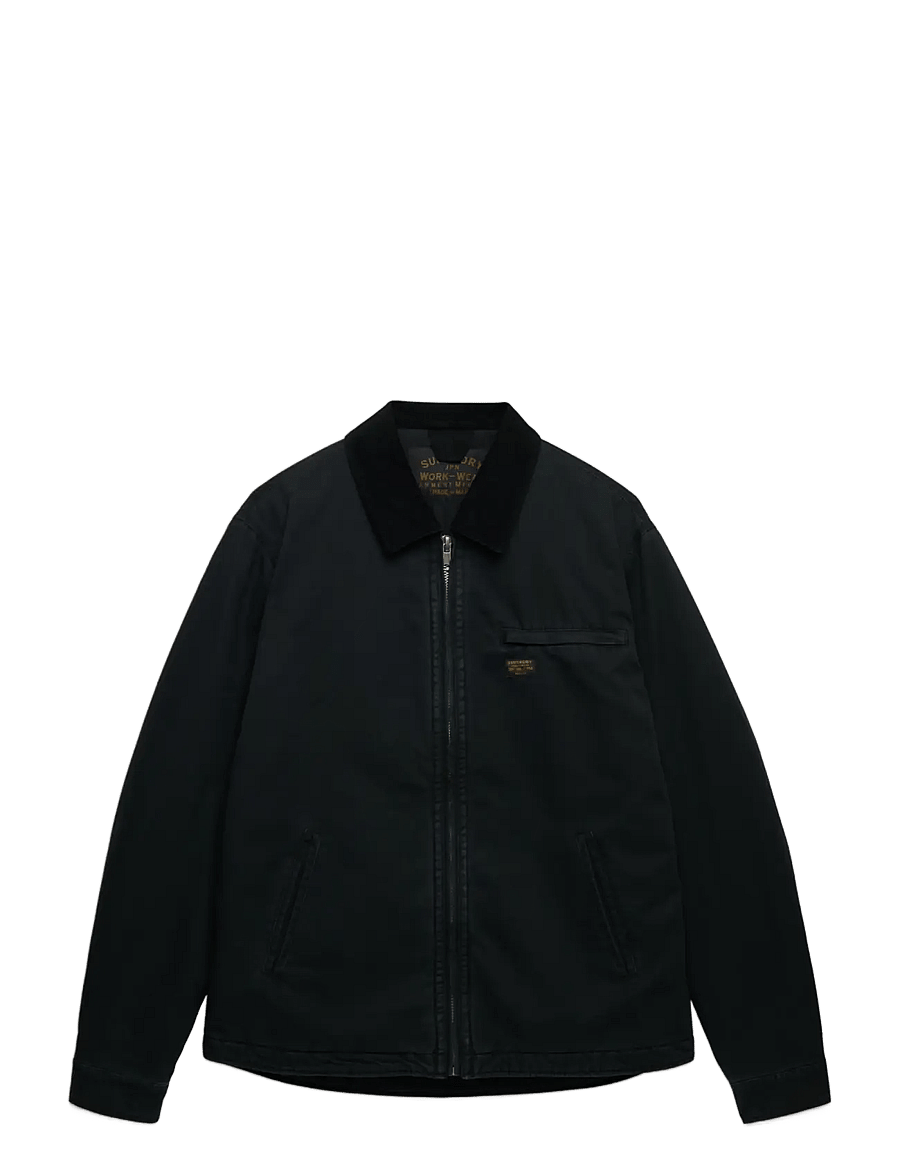 Superdry - WORKWEAR RANCH JACKET - fall jackets - jet black - 1