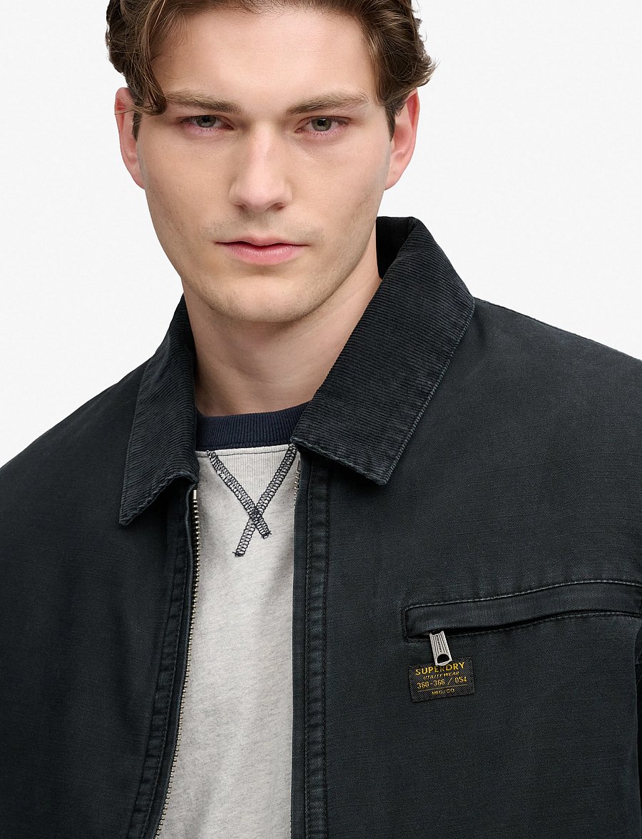 Superdry - WORKWEAR RANCH JACKET - fall jackets - jet black - 3