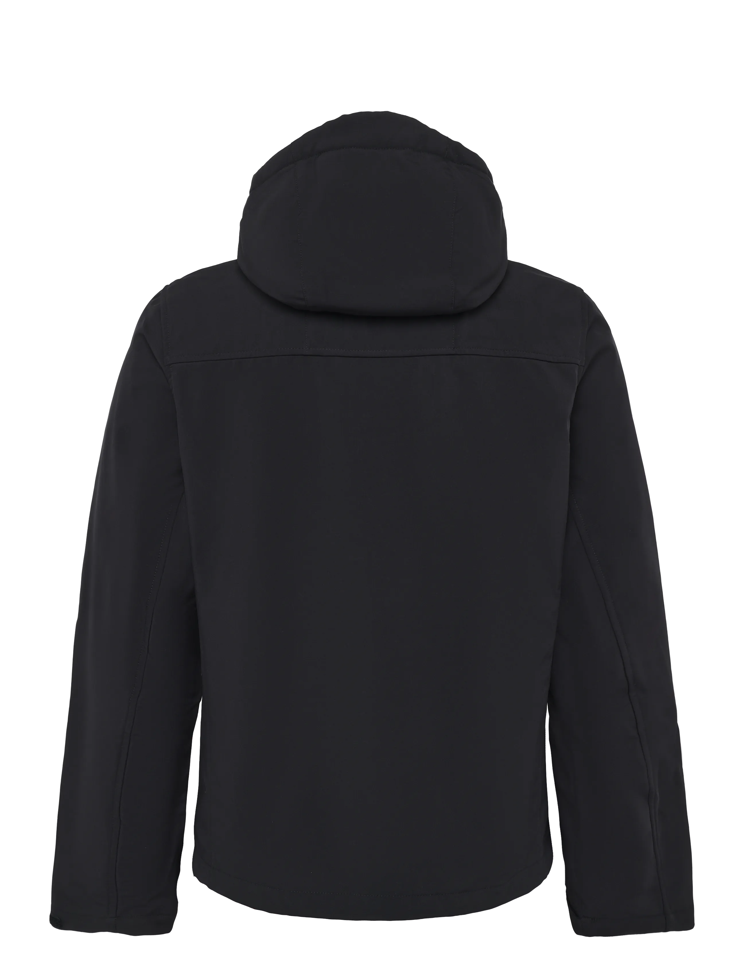 Superdry - HOOD BORG TREKKER JKT - fall jackets - black - 2